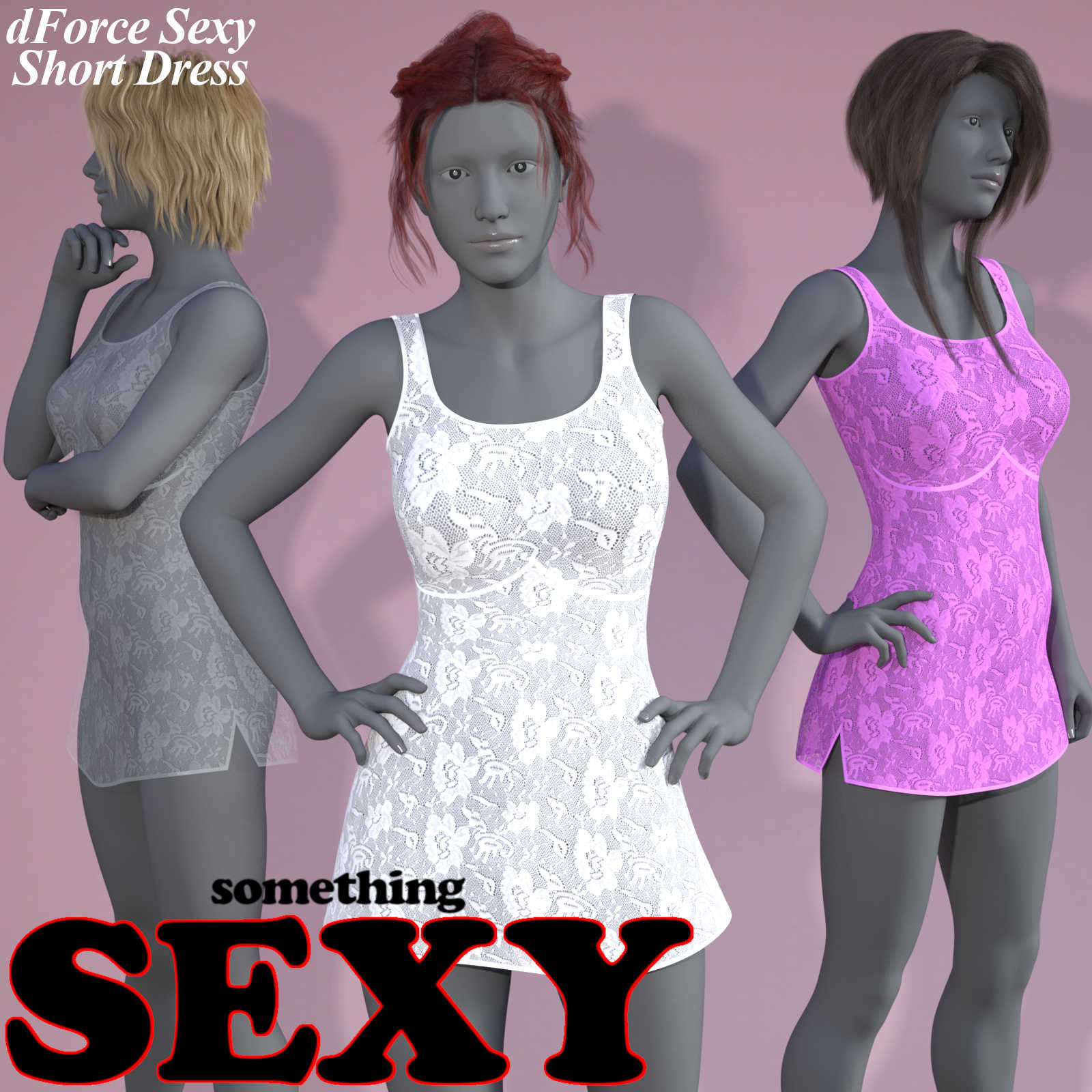 something SEXY Styles 001-020 for dForce Sexy Short Dress G8F in Daz Studio by N/A
