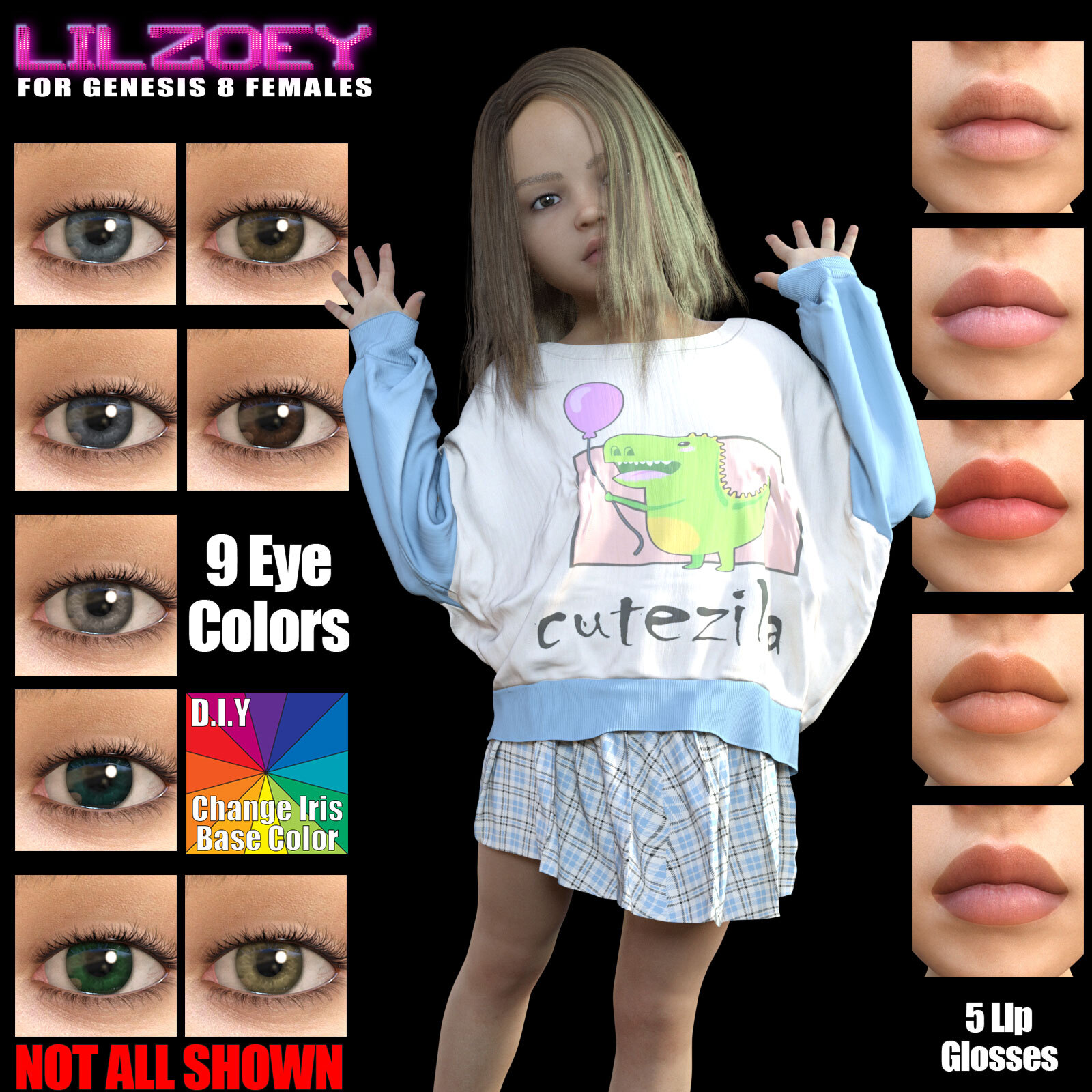 Lil Zoey For Genesis 8 Females by N/A