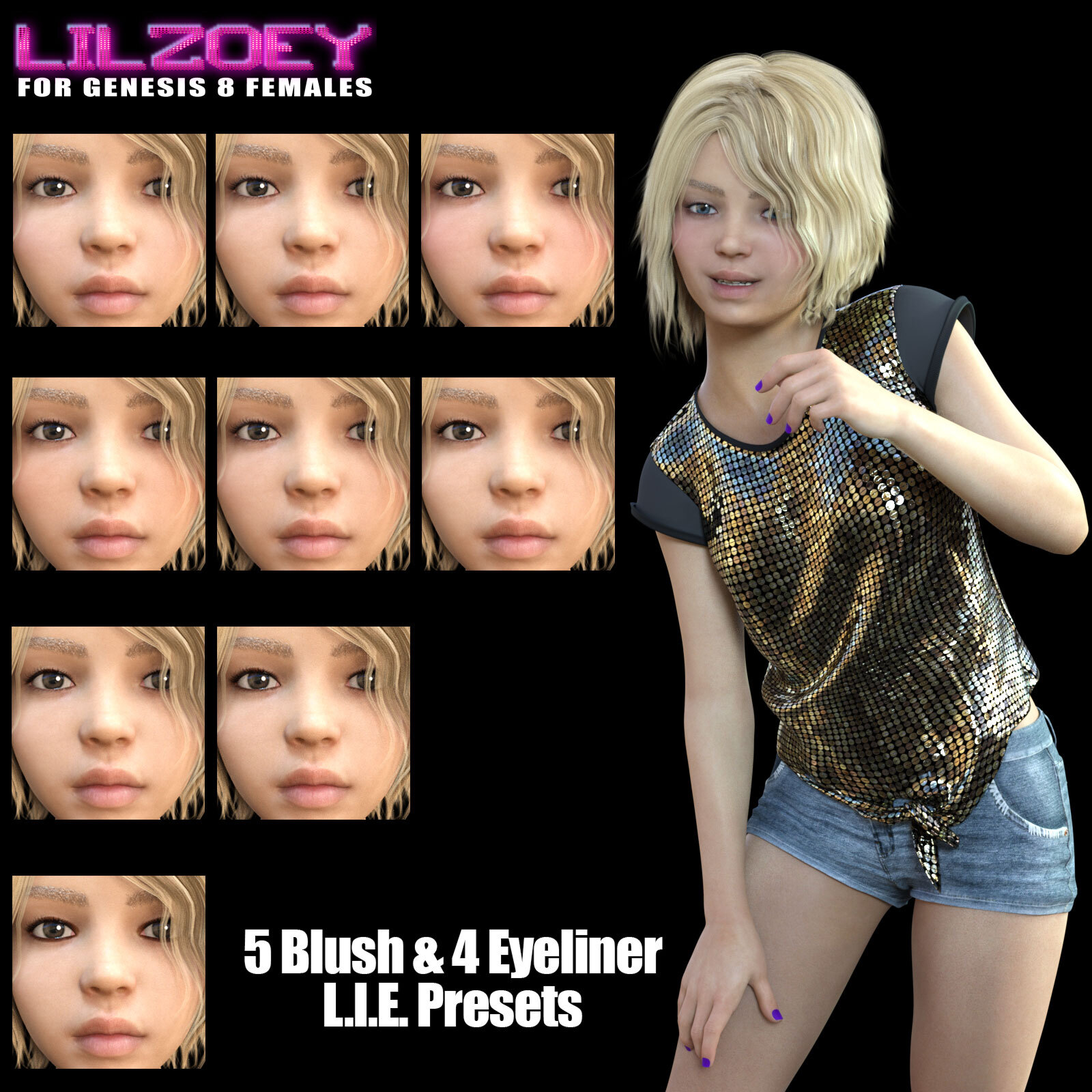 Lil Zoey For Genesis 8 Females by N/A
