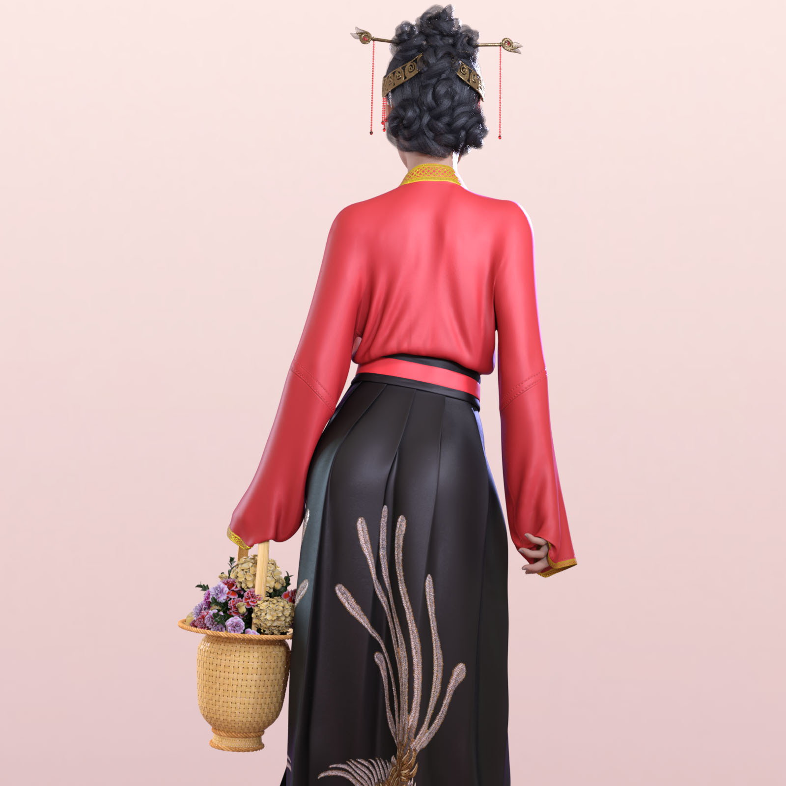 Pretty Textures for dForce SongDynasty FemaleSuit for G8F by N/A