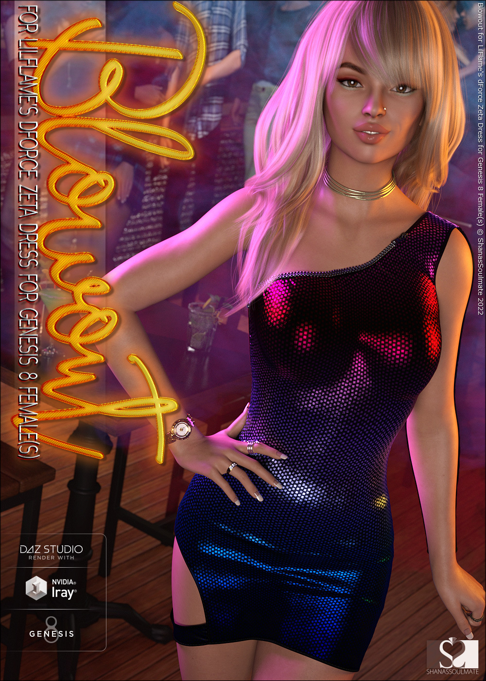 Blowout for dForce Zeta Dress for Genesis 8 Females by N/A