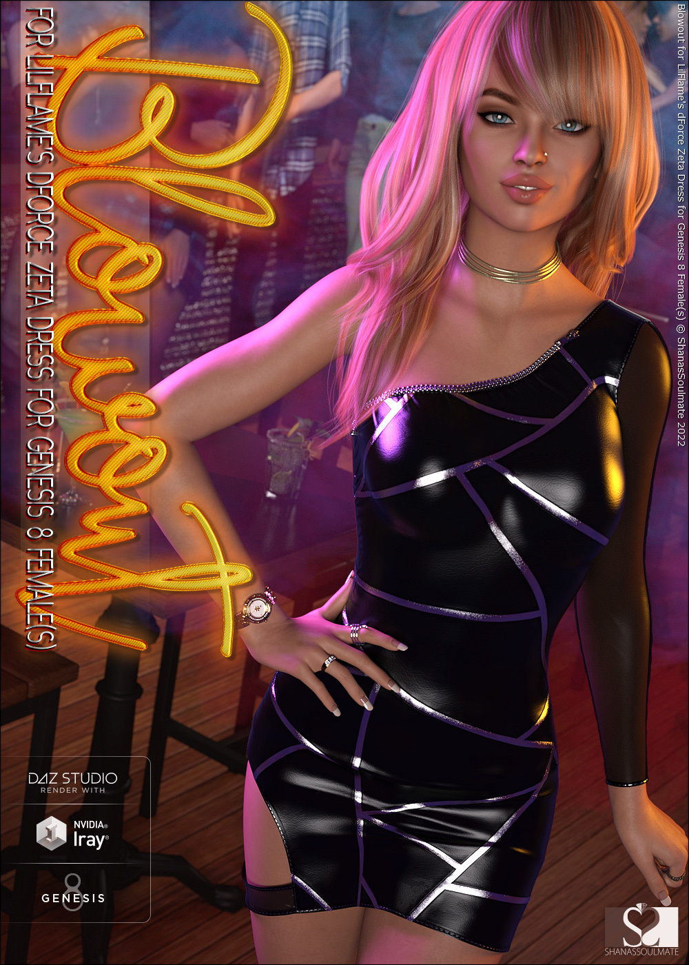 Blowout for dForce Zeta Dress for Genesis 8 Females by N/A