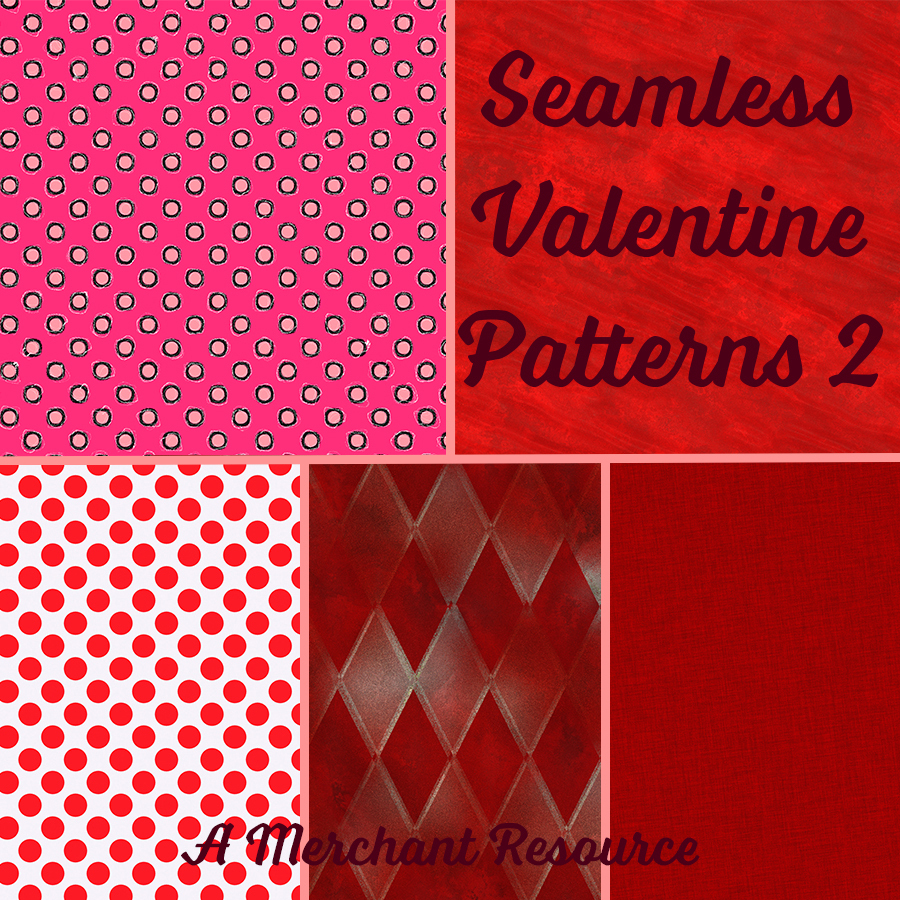Seamless Valentine Patterns 2 by N/A