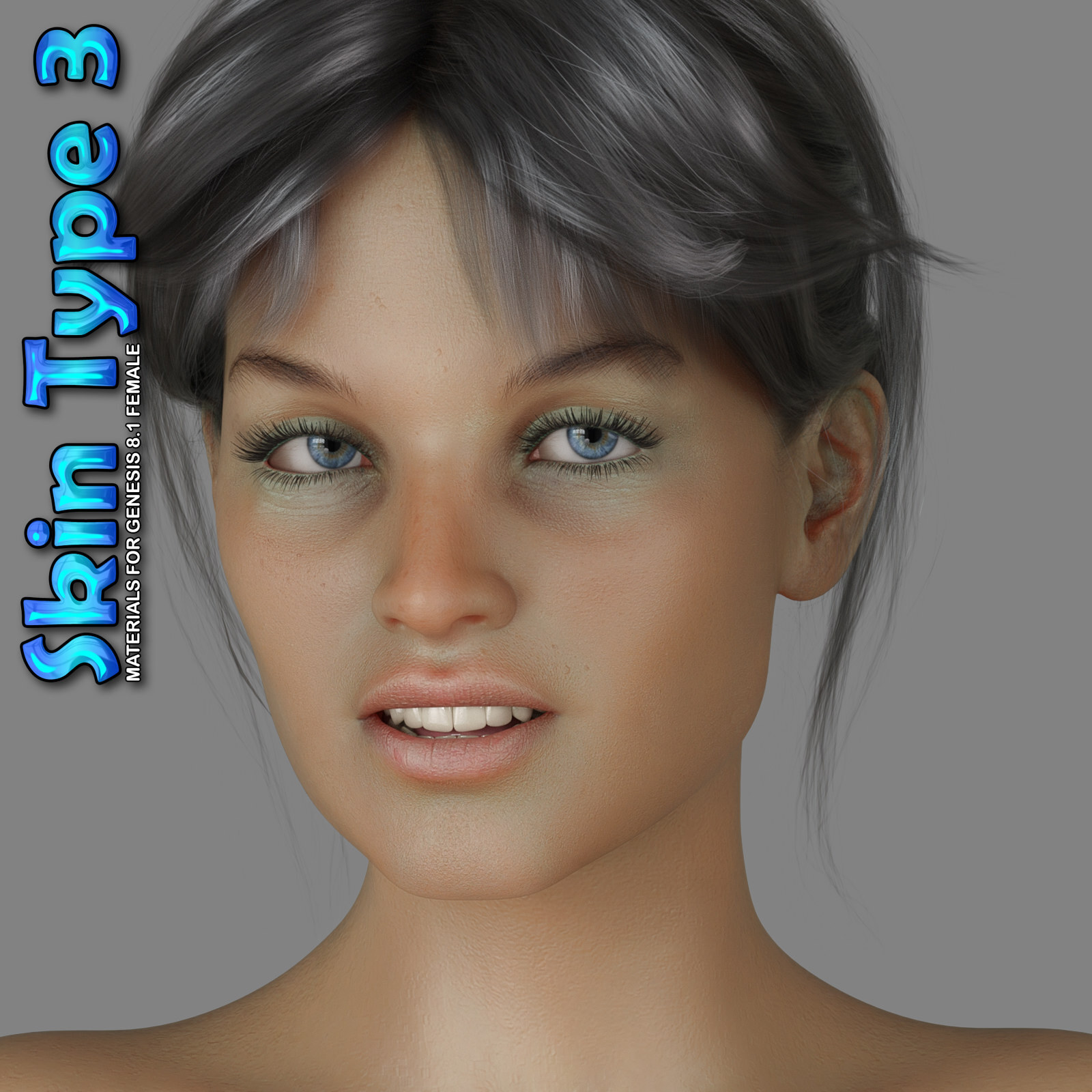 Exnem Skin Type 3 for Genesis 8.1 Female by N/A