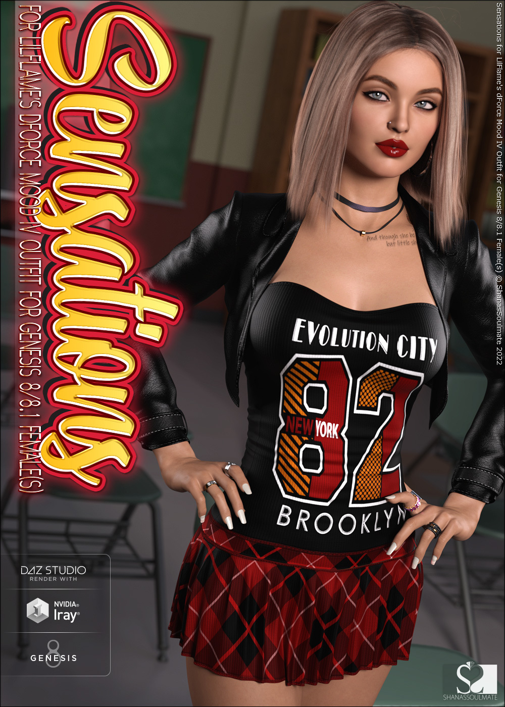 Sensations for dForce Mood IV Outfit for Genesis 8 and 8.1 Females by N/A