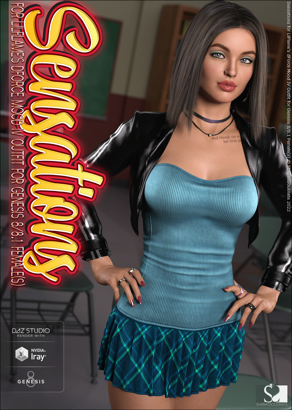 Sensations for dForce Mood IV Outfit for Genesis 8 and 8.1 Females by N/A