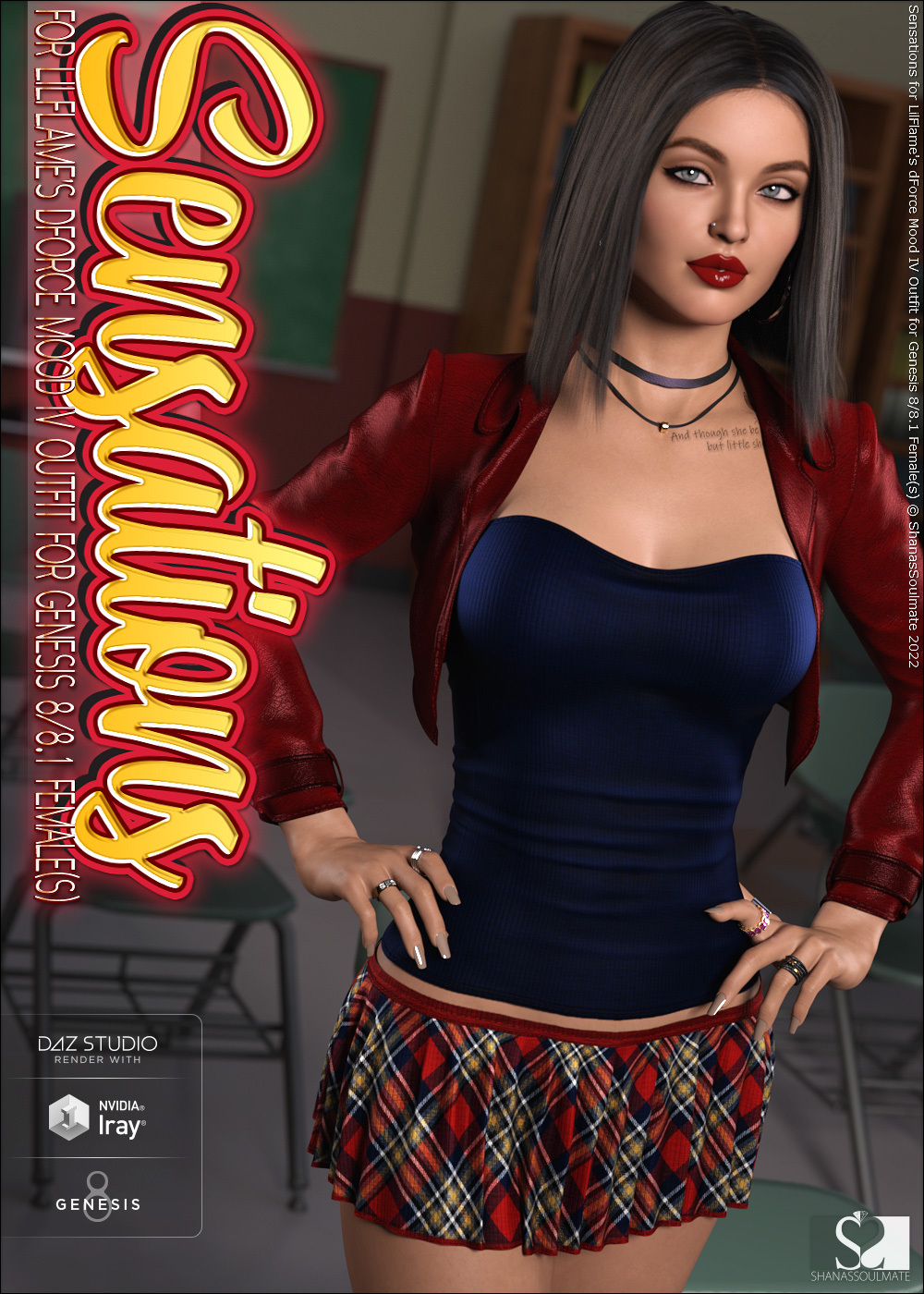 Sensations for dForce Mood IV Outfit for Genesis 8 and 8.1 Females by N/A