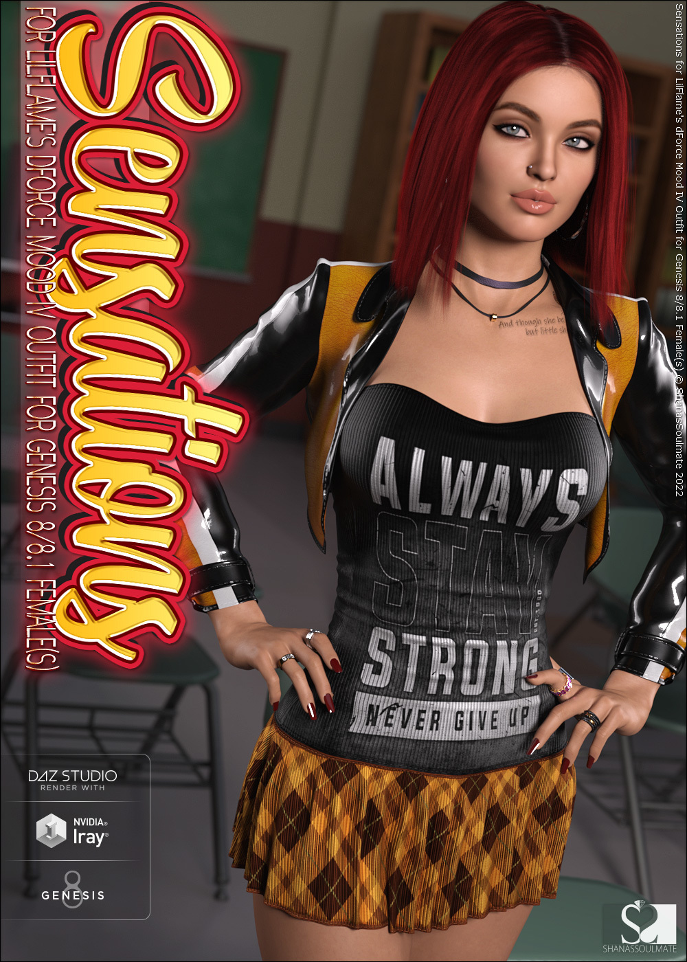 Sensations for dForce Mood IV Outfit for Genesis 8 and 8.1 Females by N/A