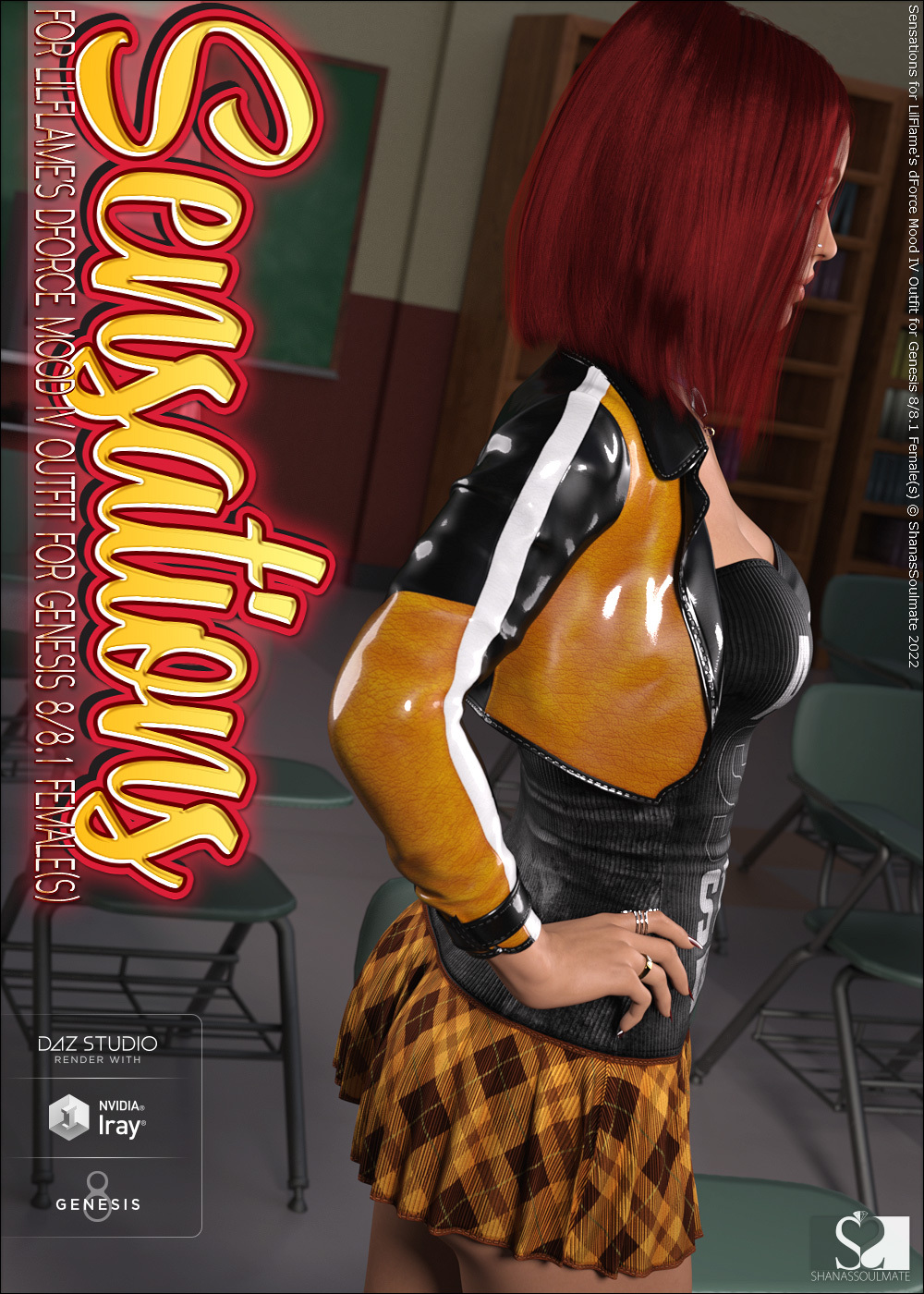 Sensations for dForce Mood IV Outfit for Genesis 8 and 8.1 Females by N/A