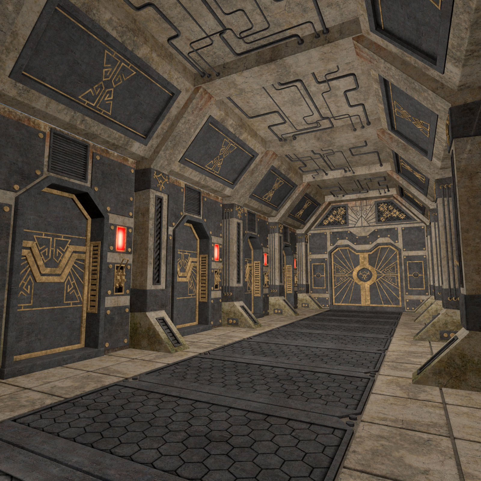 Dwemer corridor for DS by N/A
