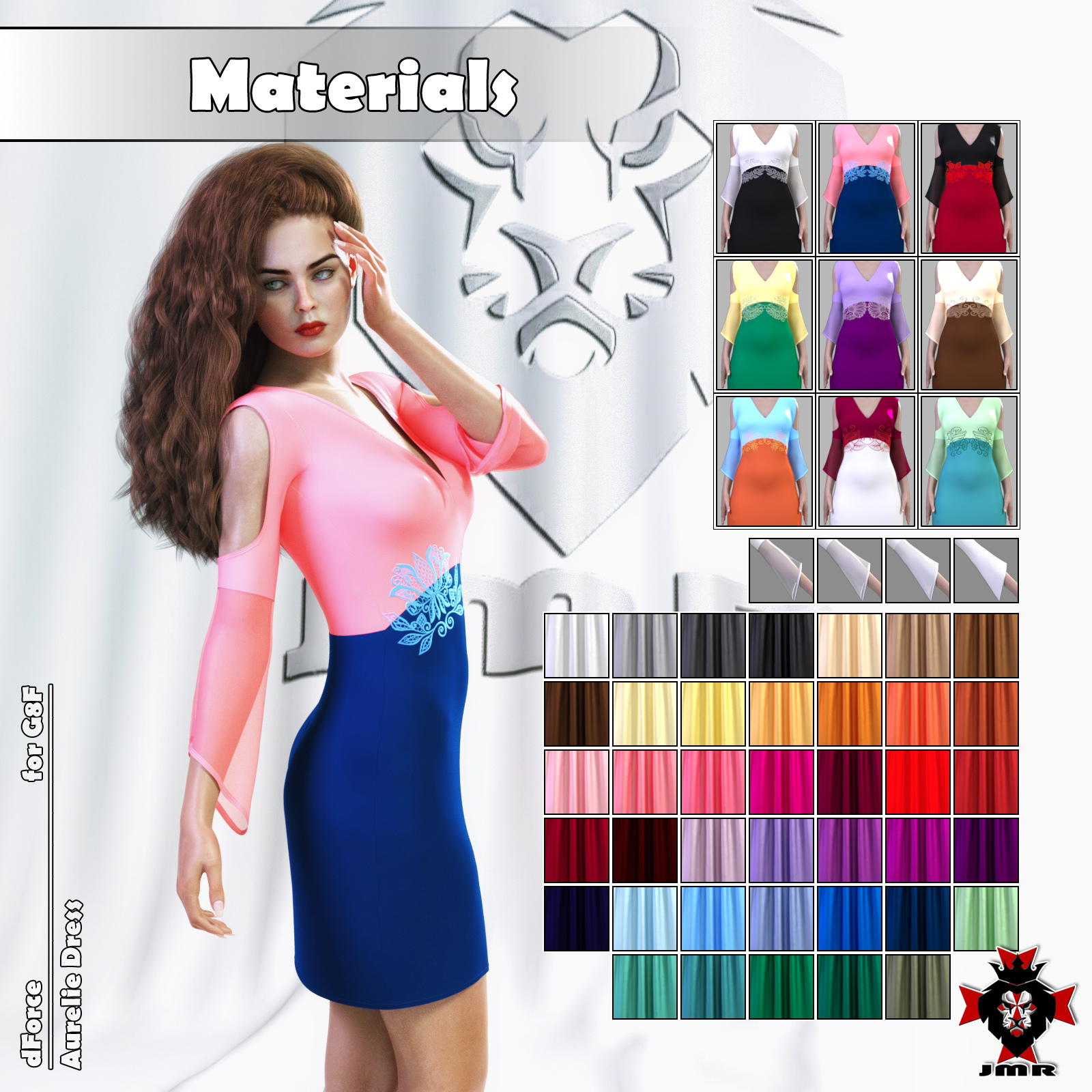 JMR dForce Aurelie Dress for G8F by N/A