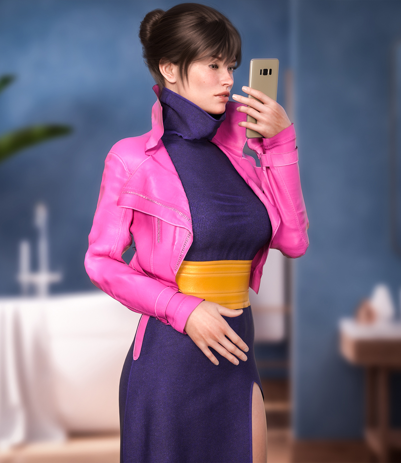 Trench Coat dforce outfit for Genesis 8 & 8.1 Females by N/A