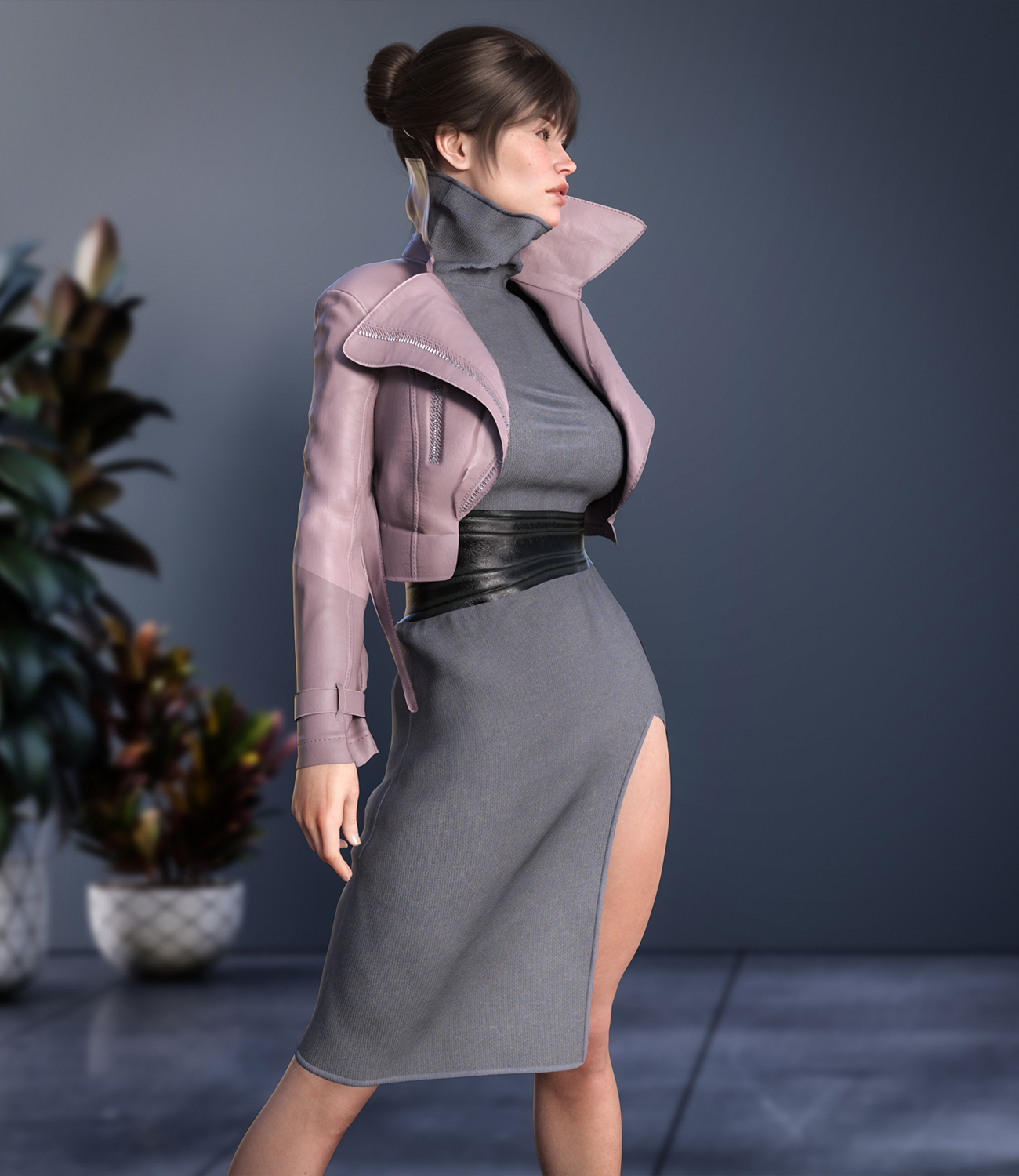 Trench Coat dforce outfit for Genesis 8 & 8.1 Females by N/A