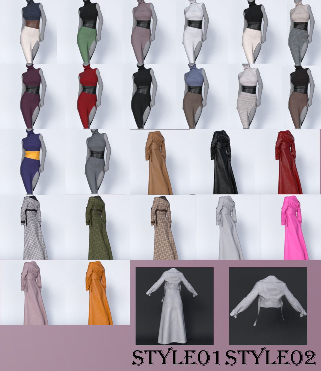 Trench Coat dforce outfit for Genesis 8 & 8.1 Females by N/A