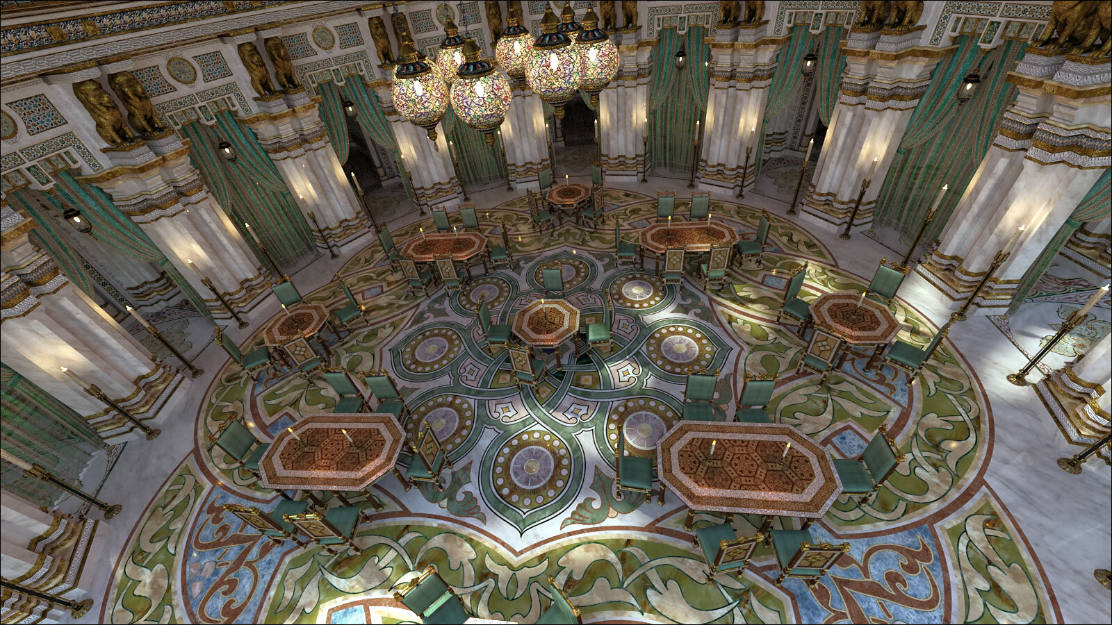 Persian Palace Decor by N/A