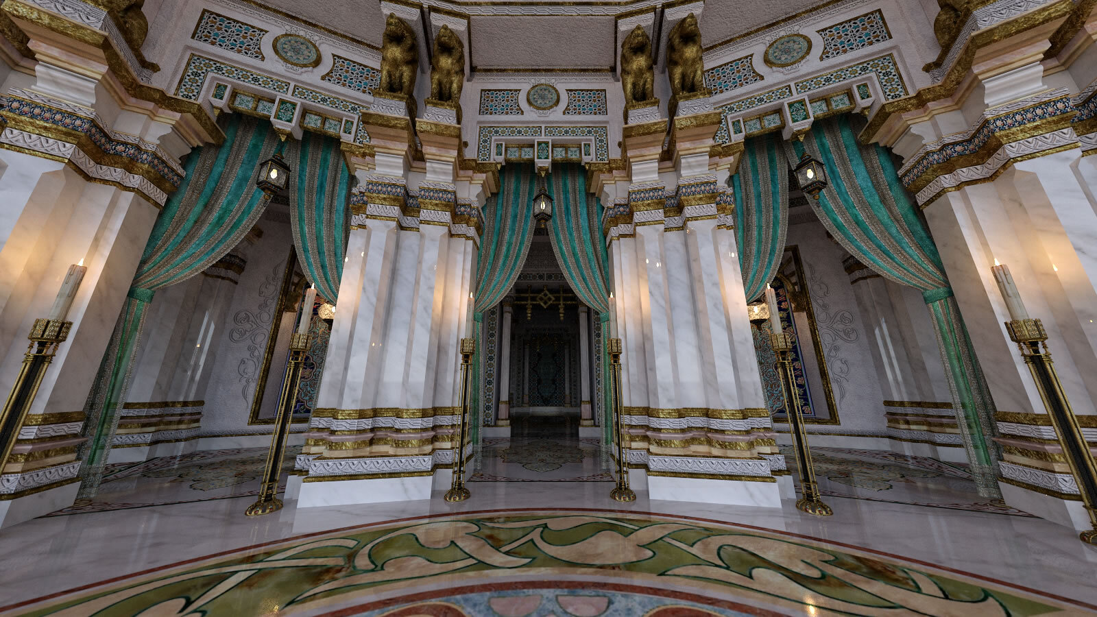 Persian Palace Decor by N/A