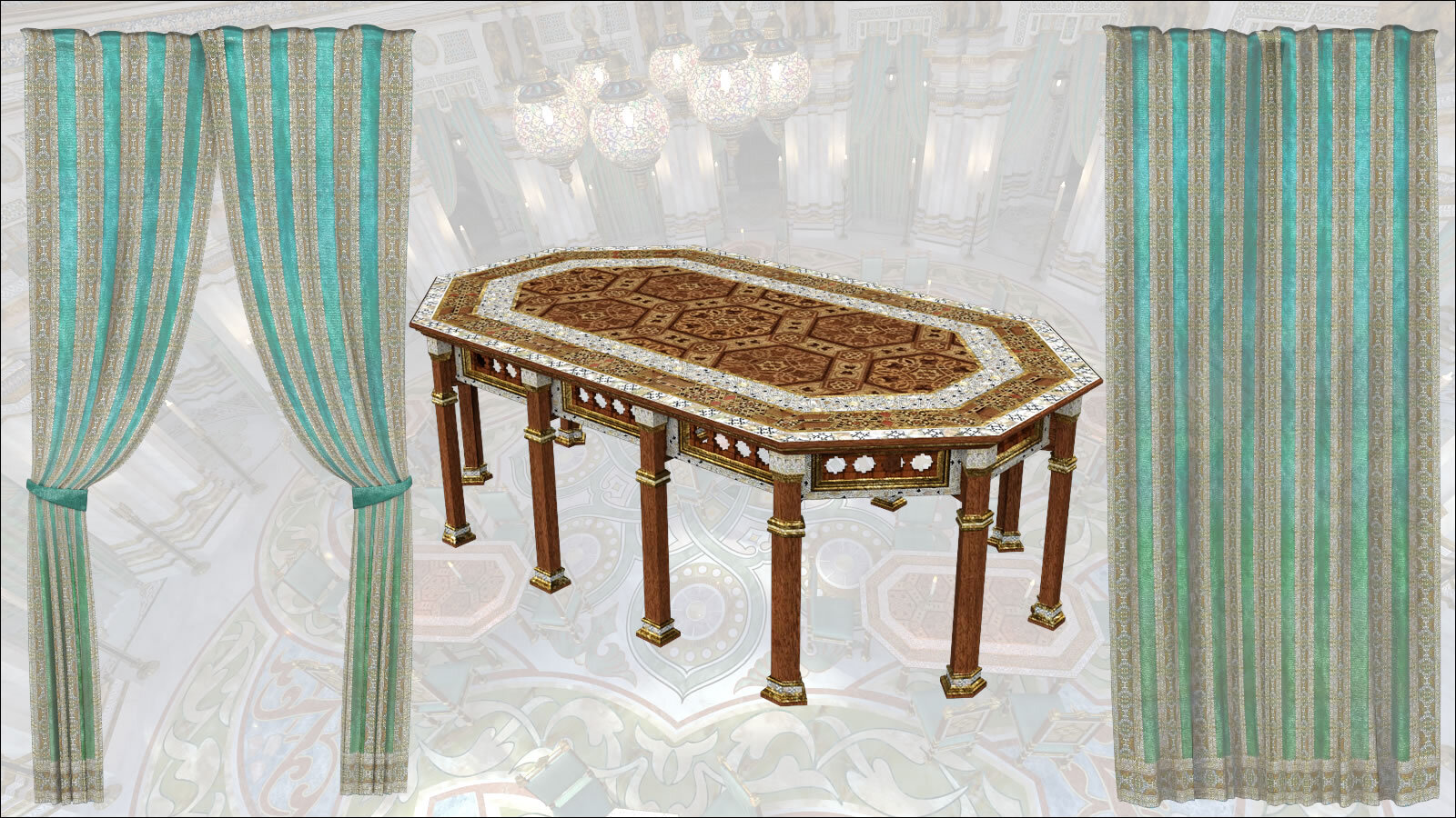 Persian Palace Decor by N/A