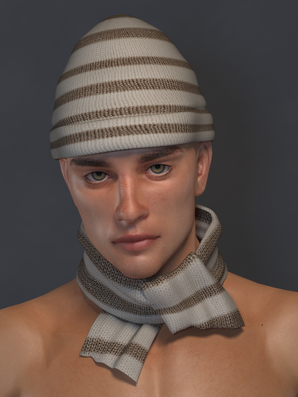 L'Homme Beanie and Scarf EXP by N/A