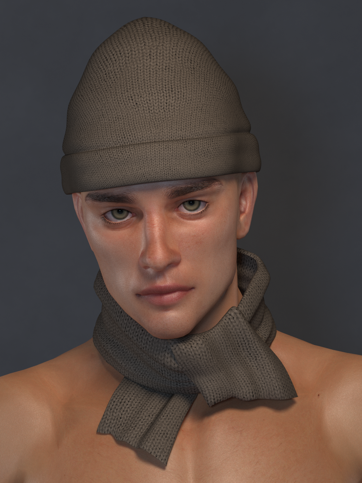 L'Homme Beanie and Scarf EXP by N/A