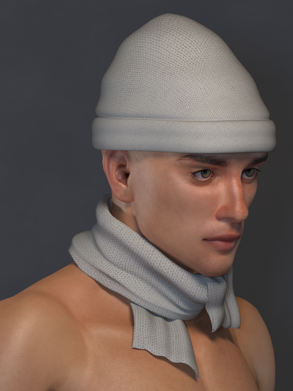 L'Homme Beanie and Scarf EXP by N/A