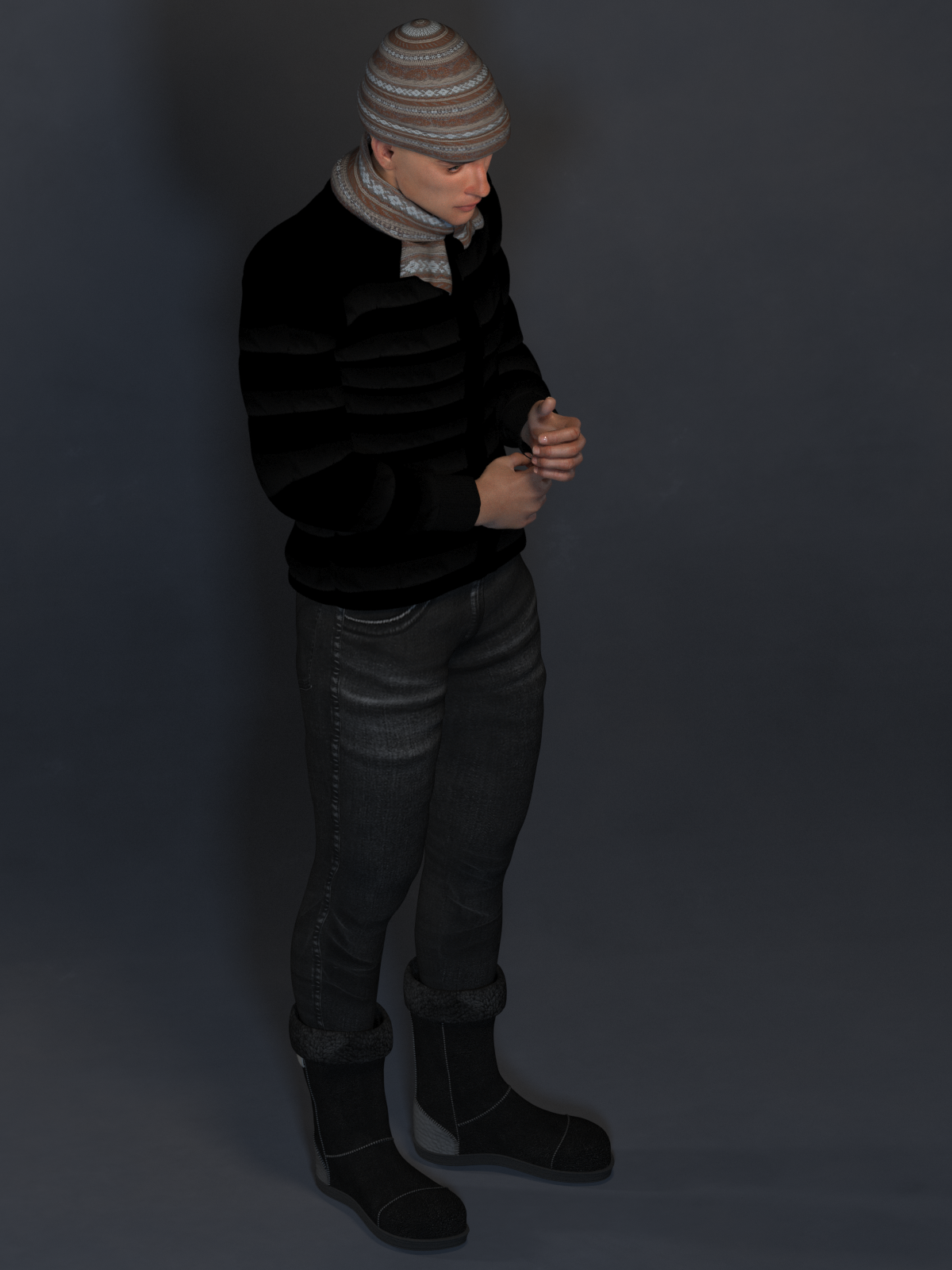 L'Homme Beanie and Scarf EXP by N/A