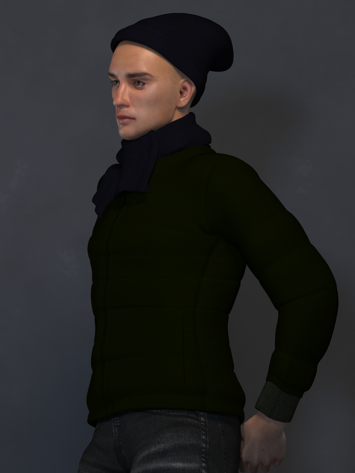 L'Homme Beanie and Scarf EXP by N/A