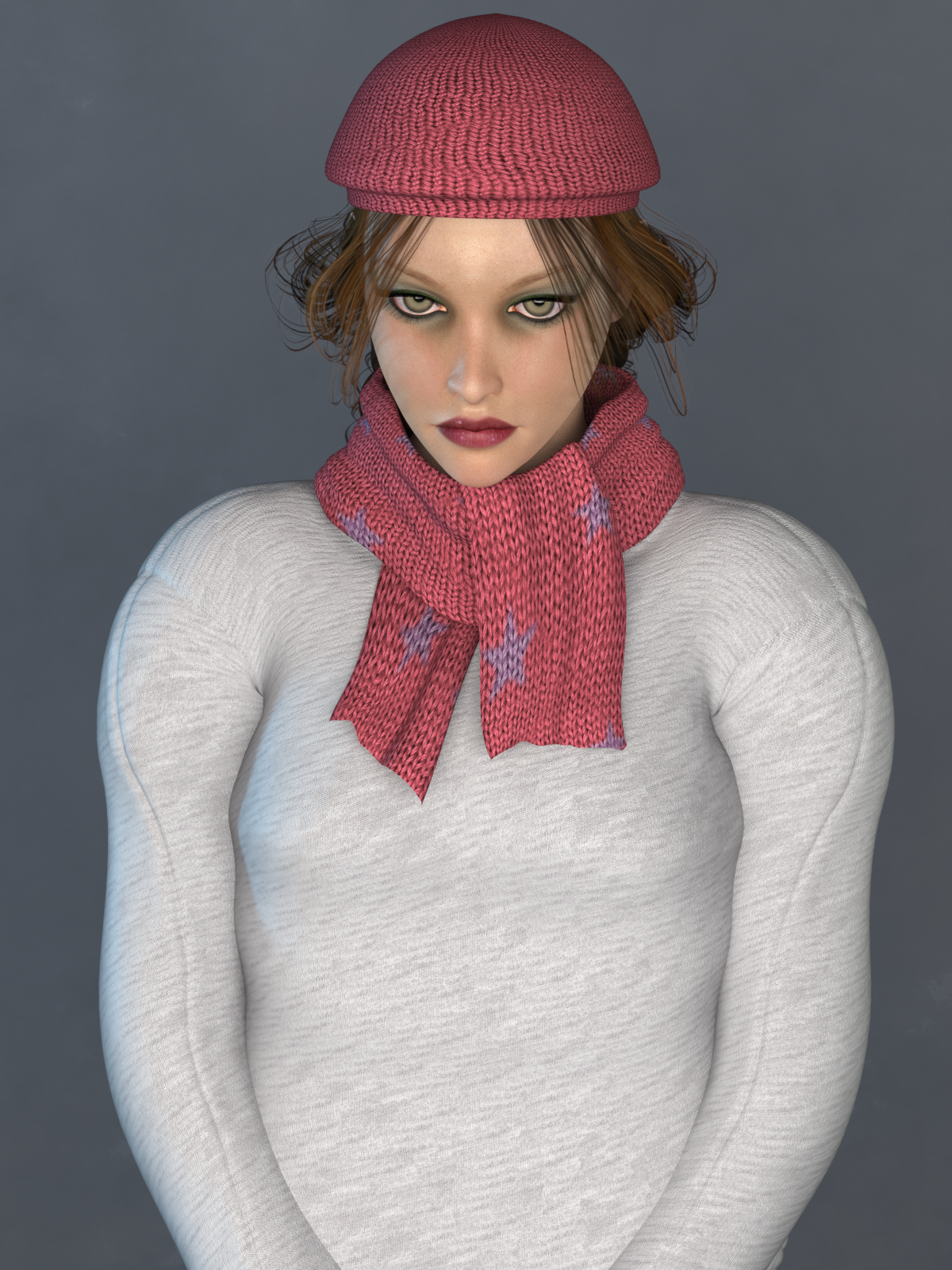 La Femme Beanie and Scarf Set EXP by N/A