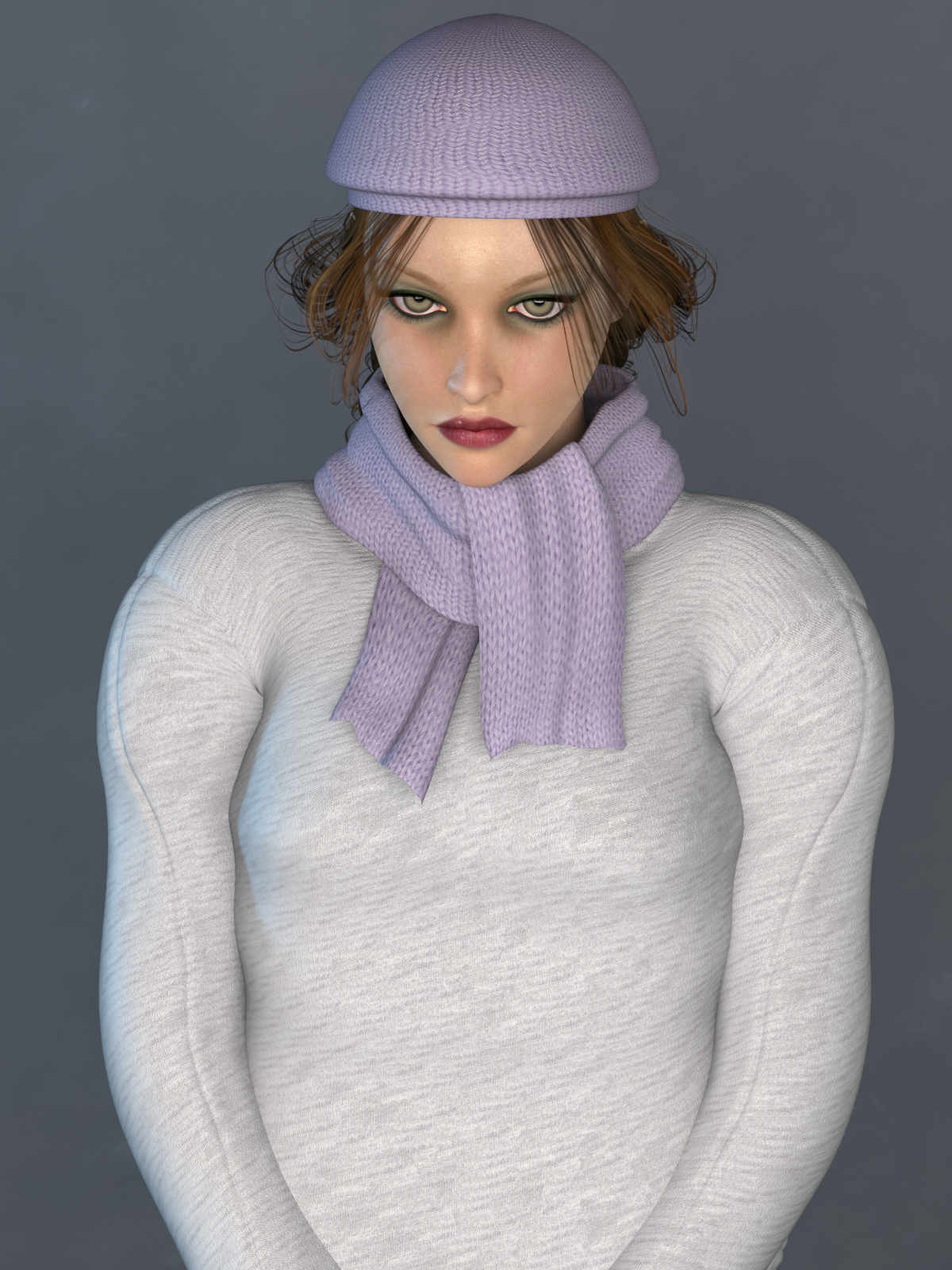 La Femme Beanie and Scarf Set EXP by N/A