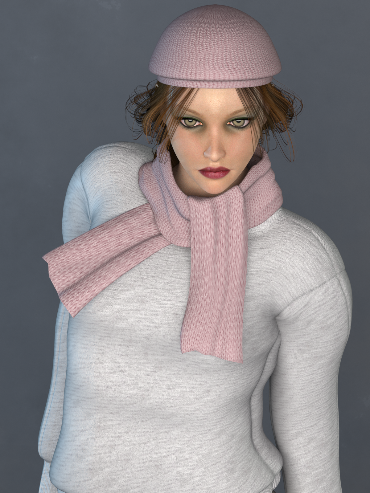 La Femme Beanie and Scarf Set EXP by N/A