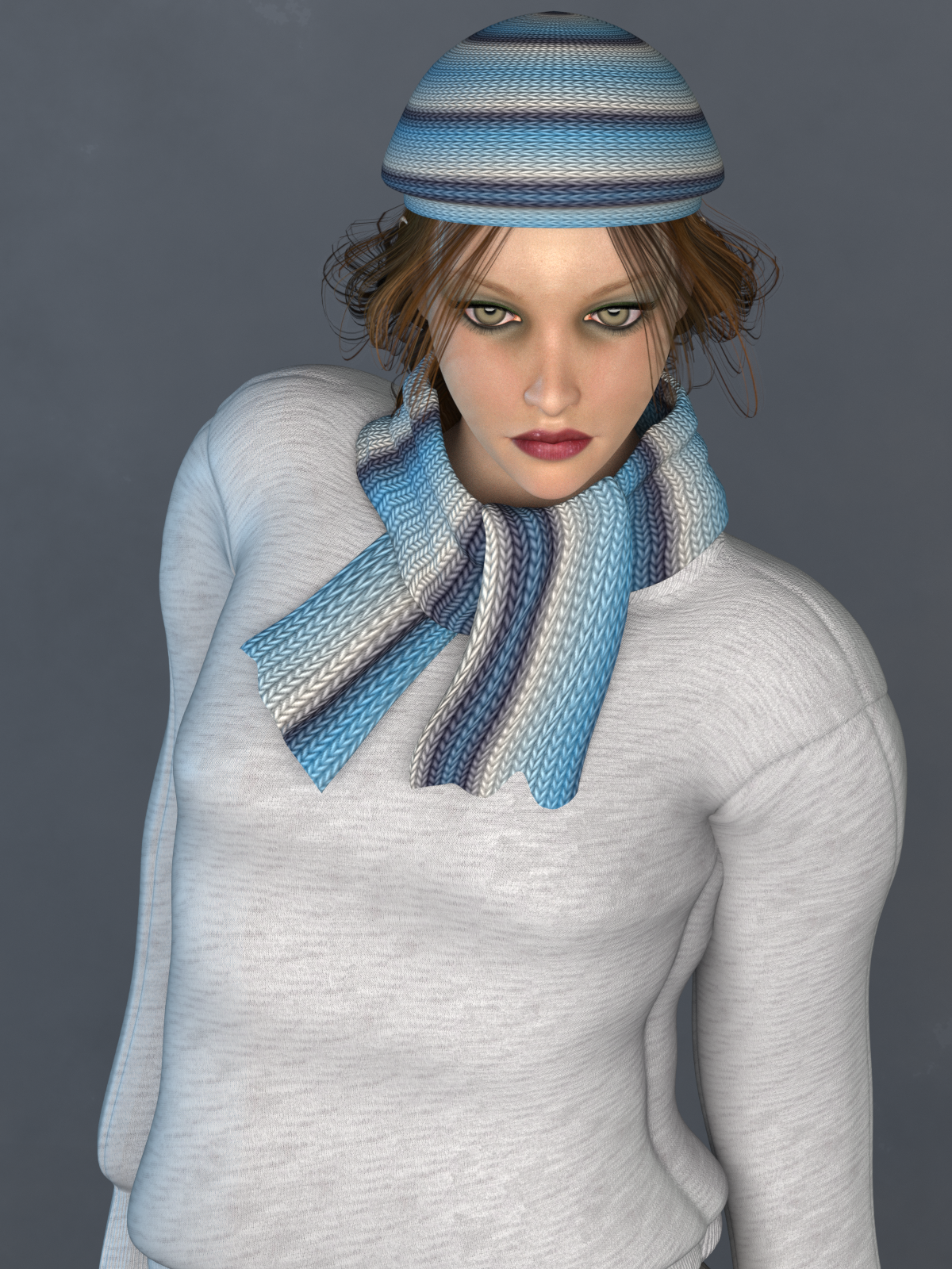 La Femme Beanie and Scarf Set EXP by N/A