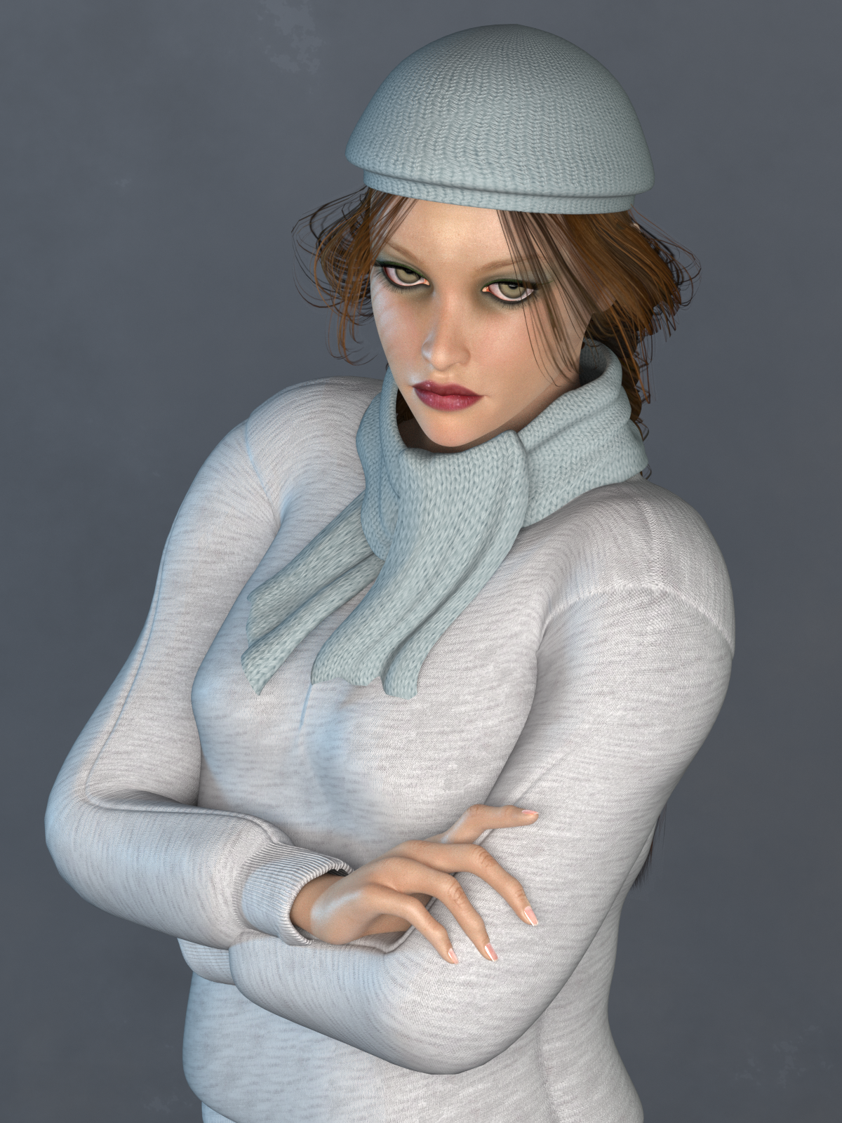 La Femme Beanie and Scarf Set EXP by N/A