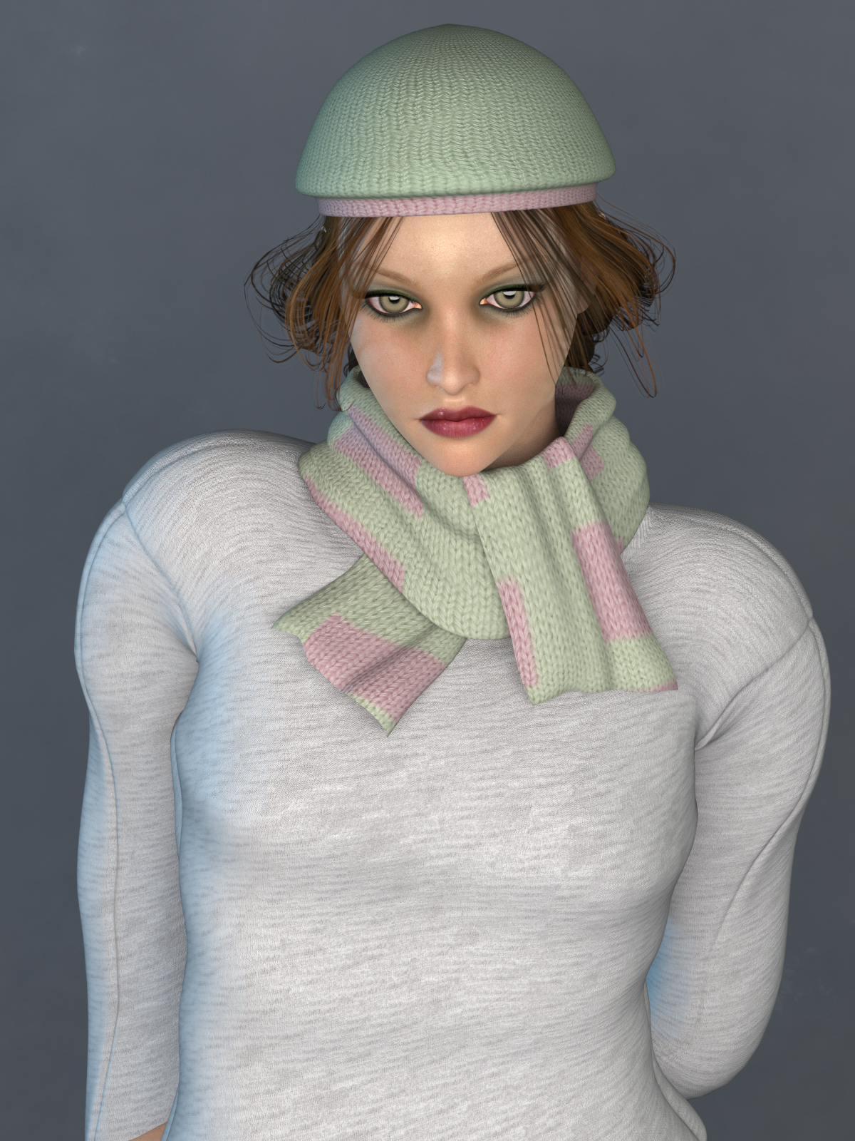 La Femme Beanie and Scarf Set EXP by N/A