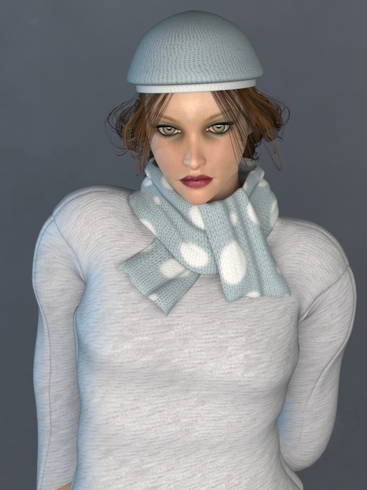La Femme Beanie and Scarf Set EXP by N/A