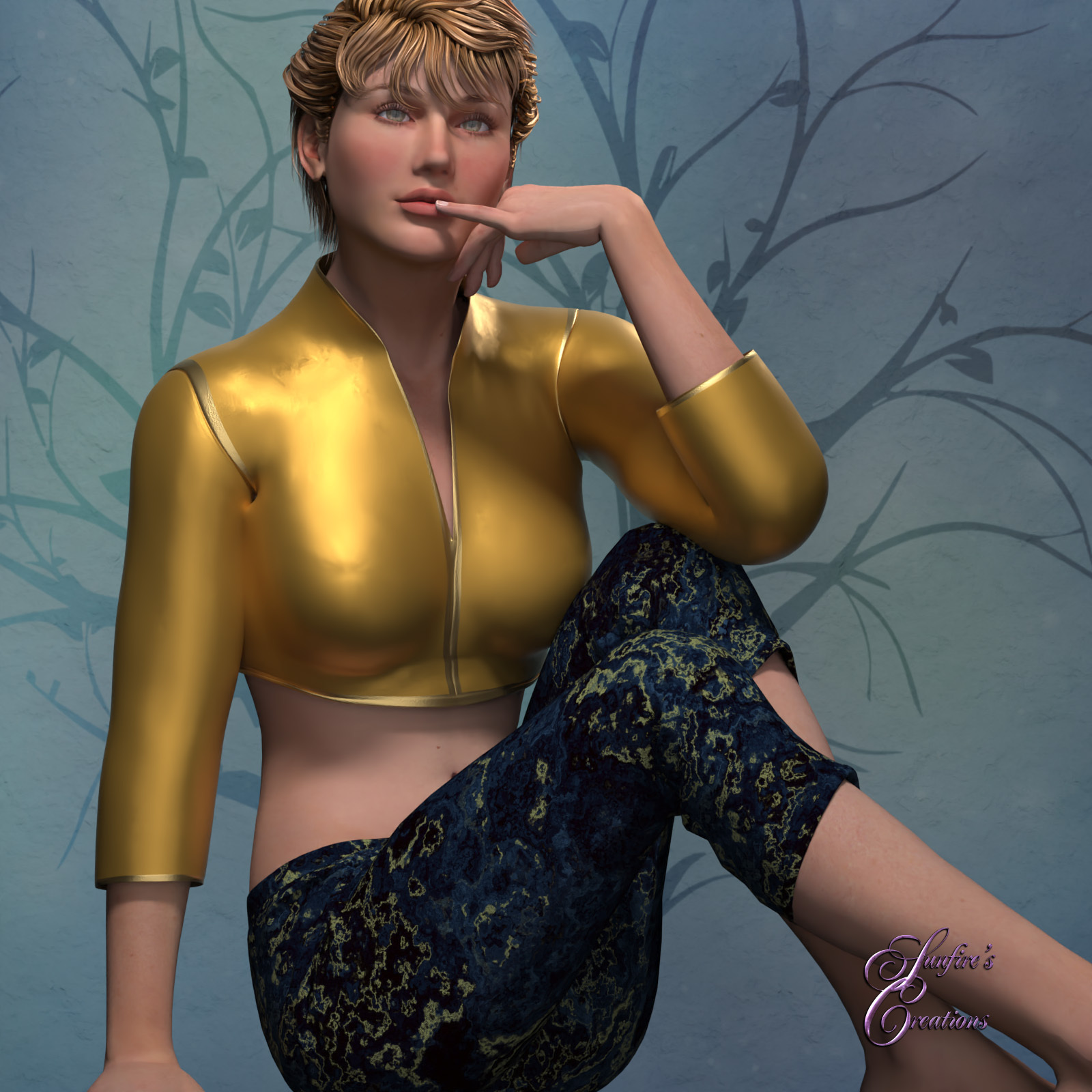 Marbled for Dynamic Capris by N/A