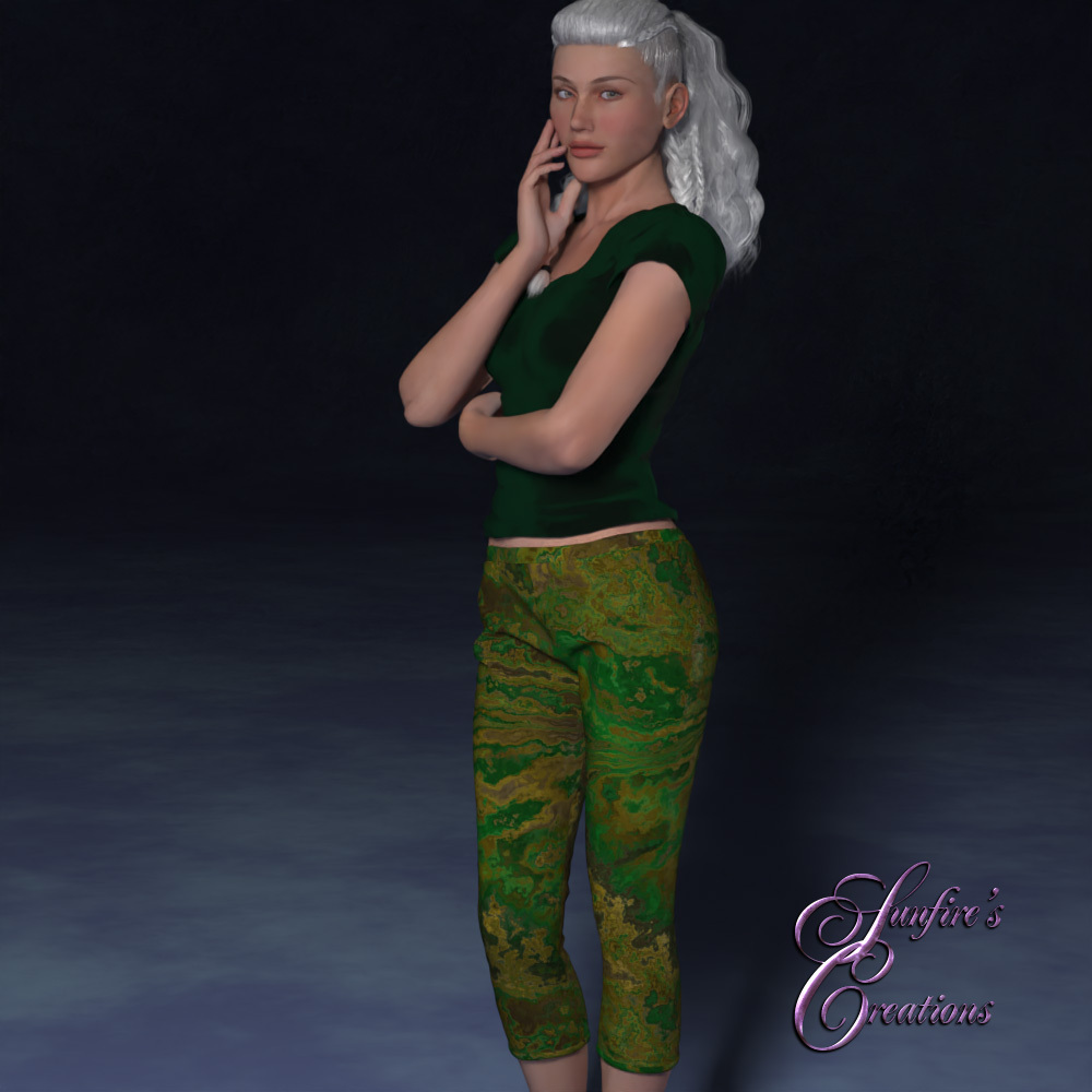 Marbled for Dynamic Capris by N/A