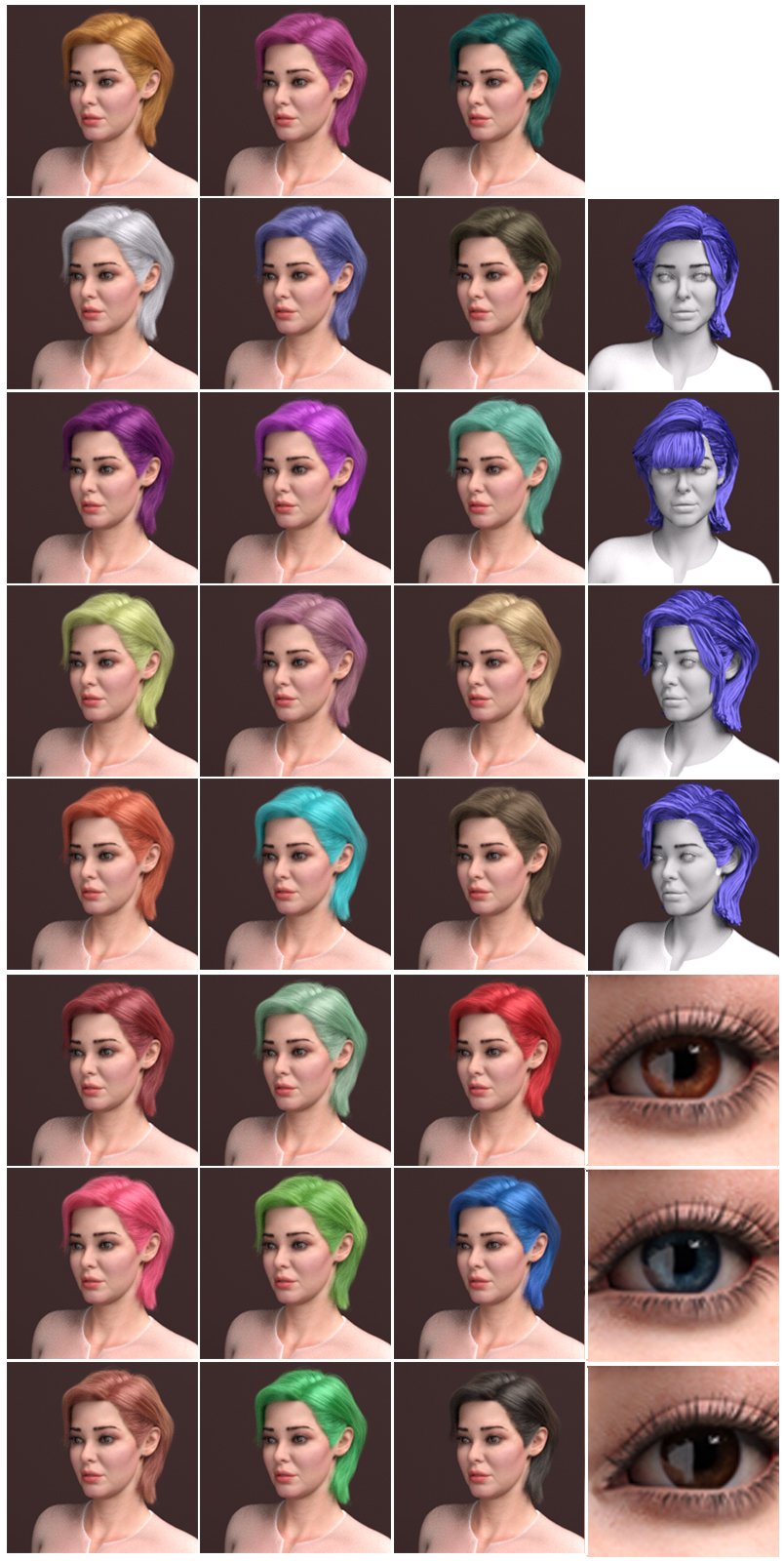 HT Character and Hair for Genesis 8.1 Female by N/A