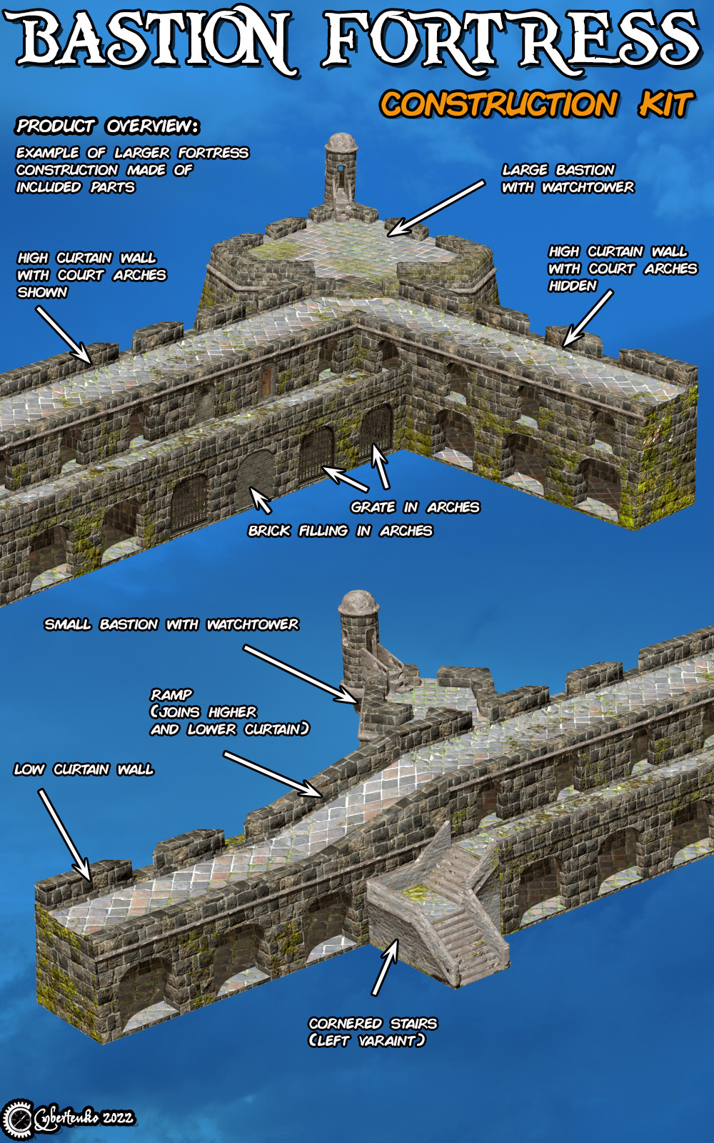 Bastion Fortress Construction Kit by N/A
