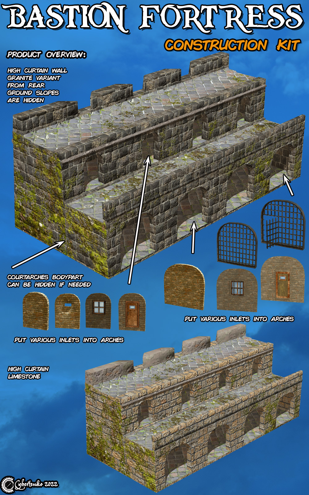 Bastion Fortress Construction Kit by N/A