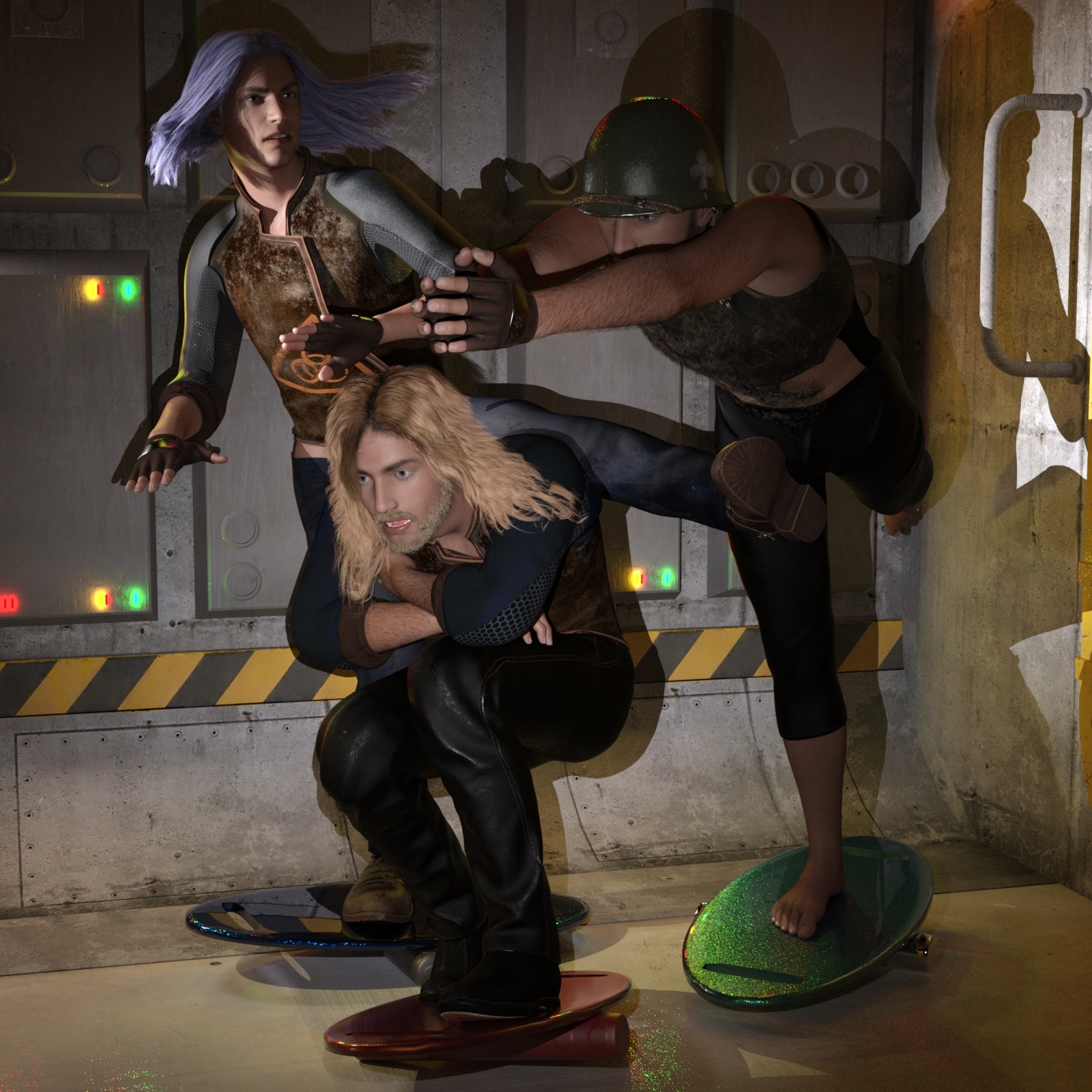 Balance Board Poses And Prop For Genesis 8 and 8.1 Male by N/A