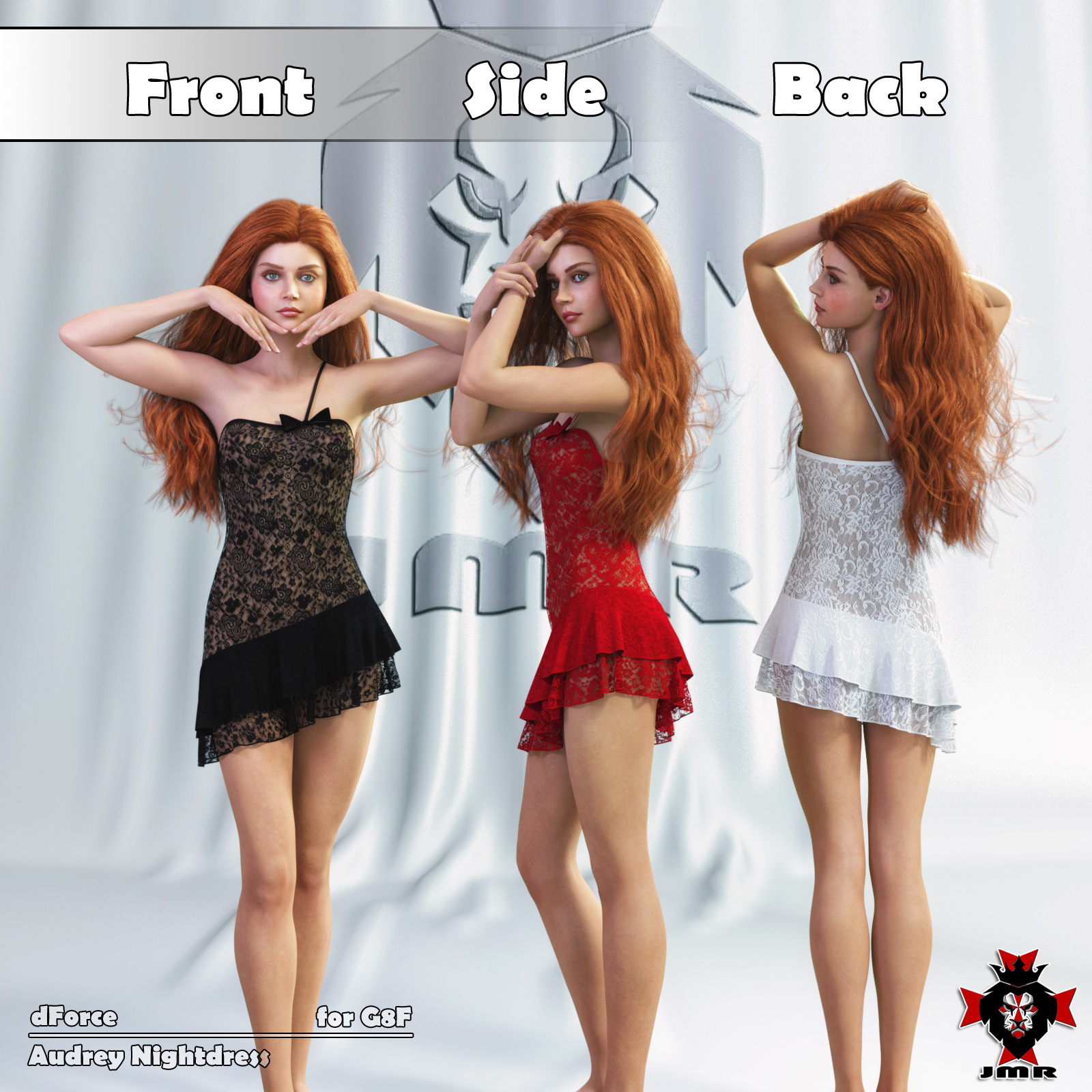 JMR dForce Audrey Nightdress for G8F by N/A