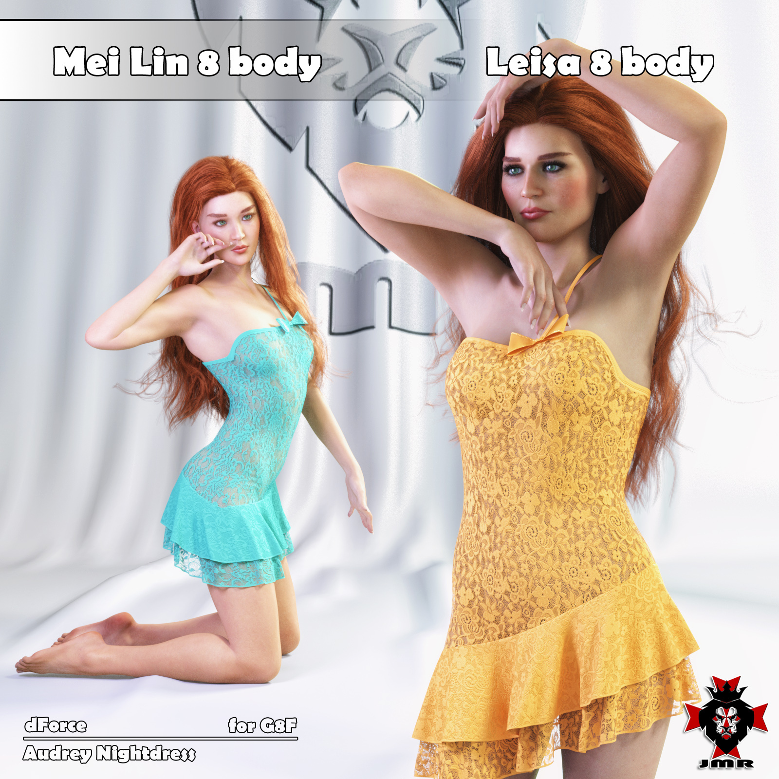 JMR dForce Audrey Nightdress for G8F by N/A