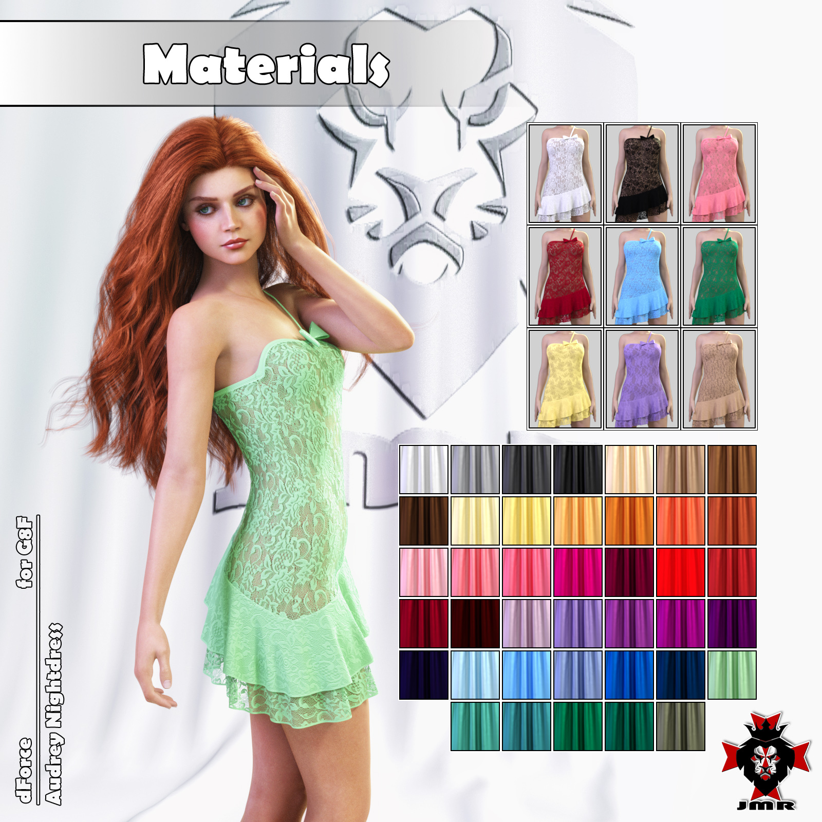 JMR dForce Audrey Nightdress for G8F by N/A