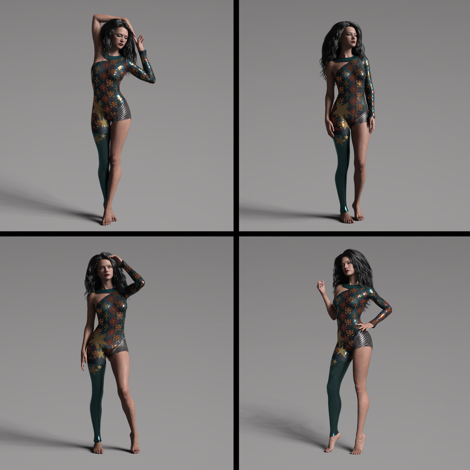 S-Gru idle Poses and animations for Genesis 8 and 8.1 Females by N/A