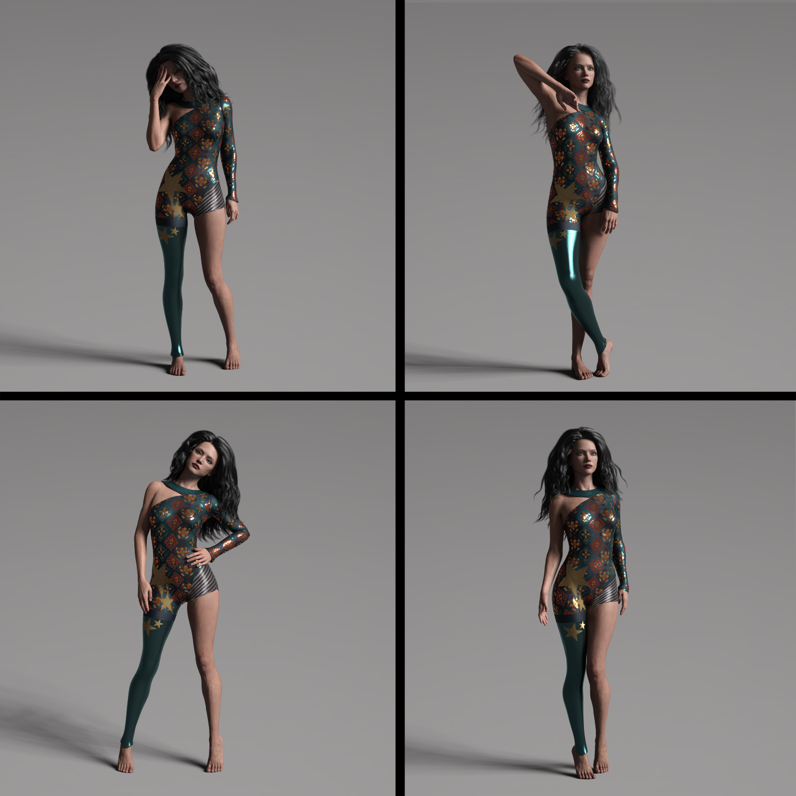 S-Gru idle Poses and animations for Genesis 8 and 8.1 Females by N/A