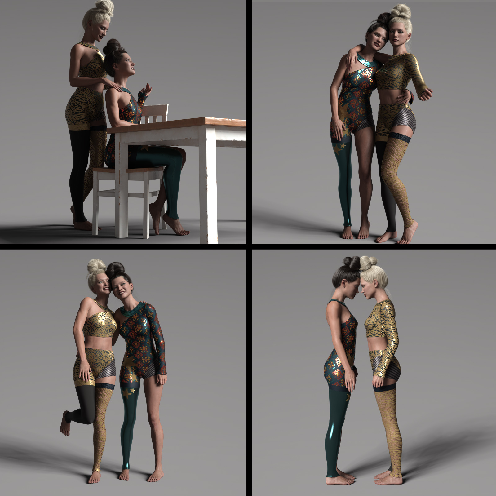 S-Gru idle Poses and animations for Genesis 8 and 8.1 Females by N/A