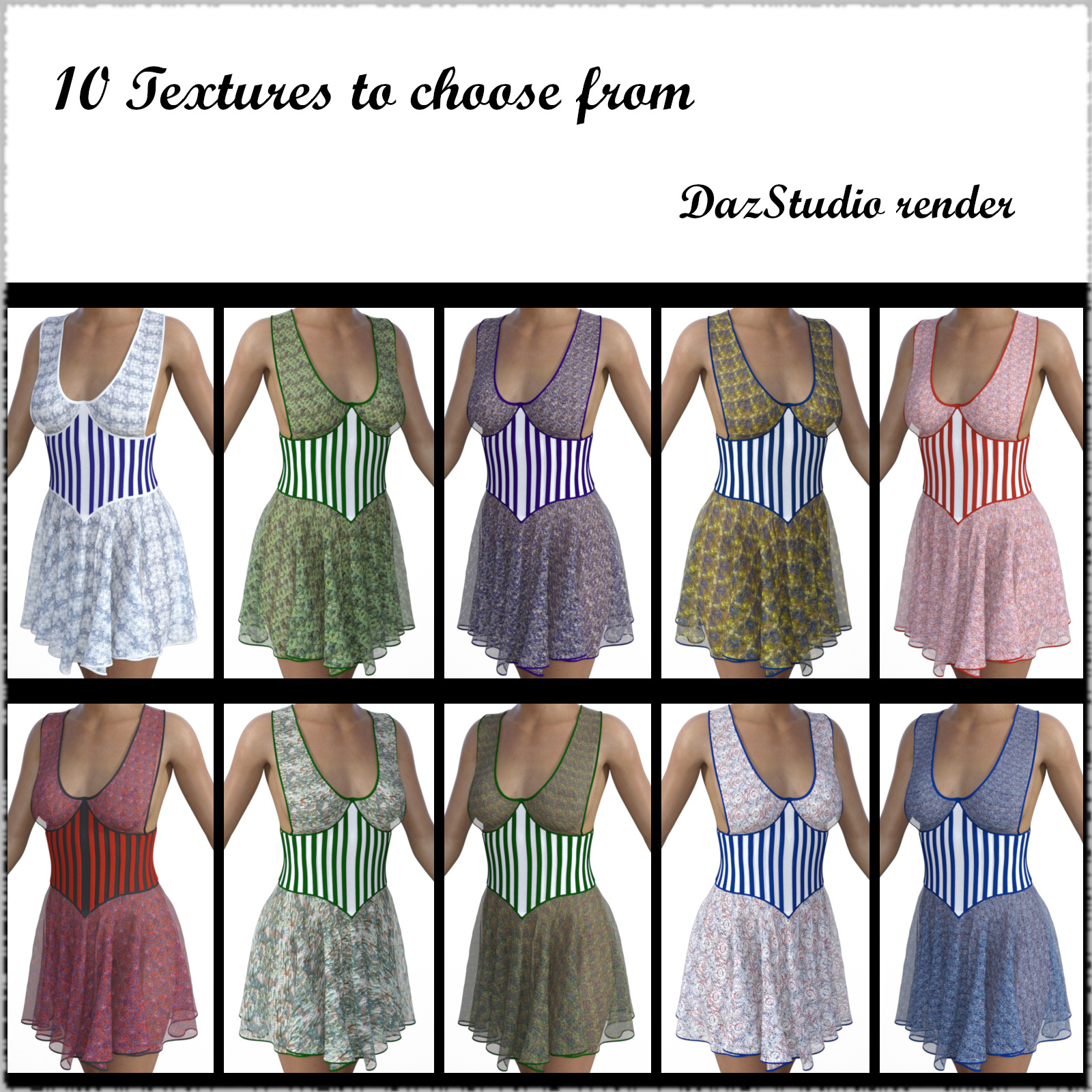 VampSkirt dynamic and d-Force cloth for Poser and DazStudio by N/A