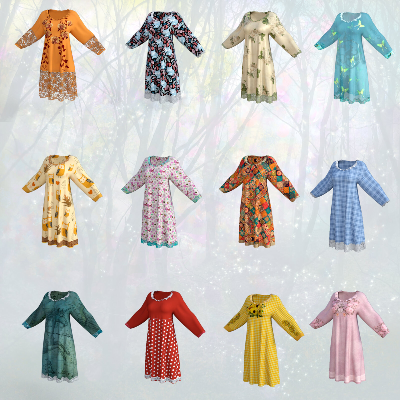 Sweet Dreams for Antje and A Darling's Nightgown for G8 and G8.1 by N/A