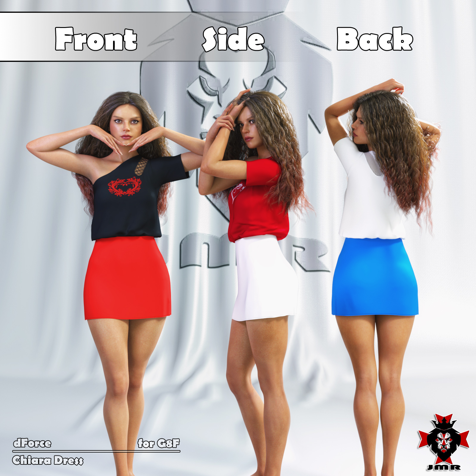JMR dForce Chiara Dress for G8F by N/A