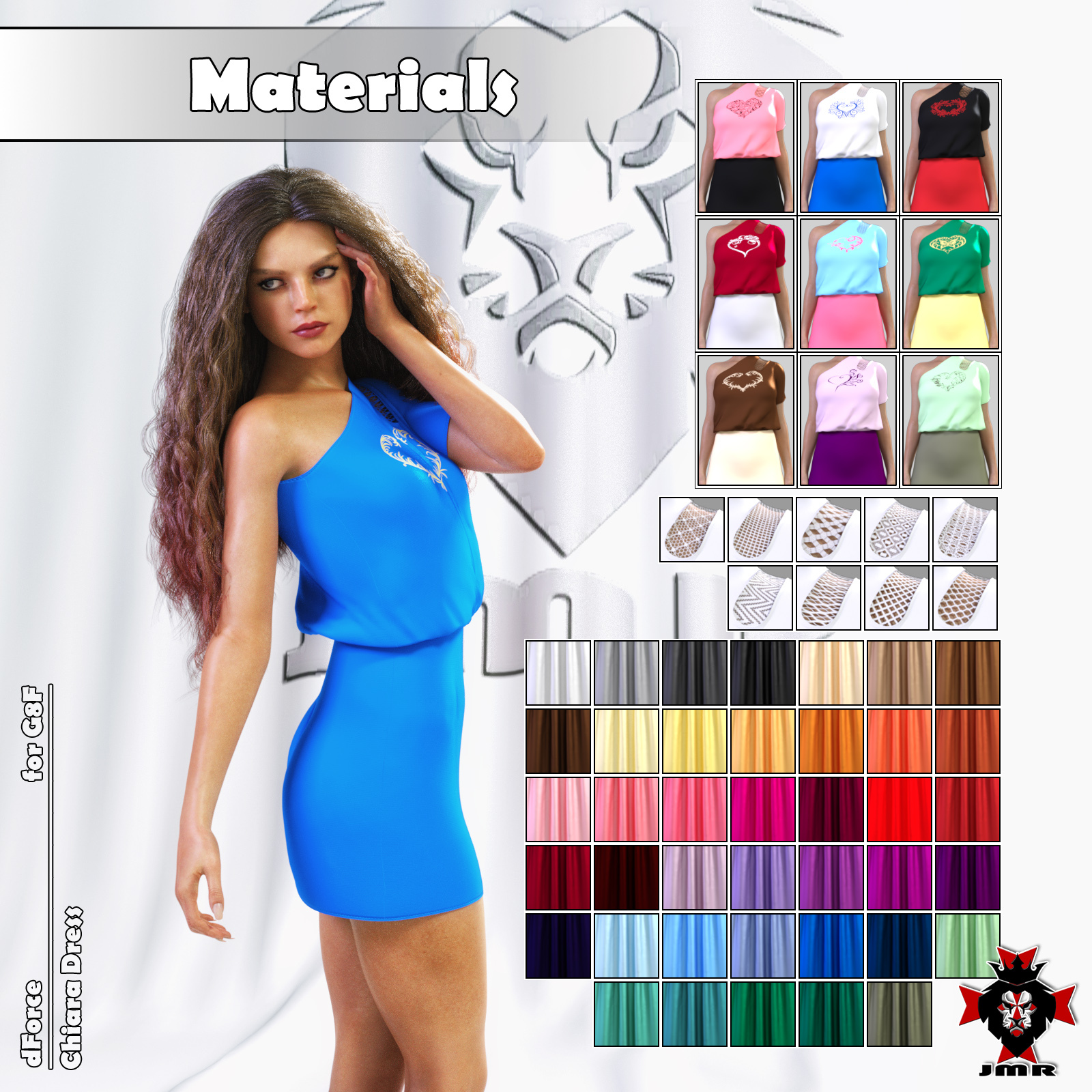 JMR dForce Chiara Dress for G8F by N/A