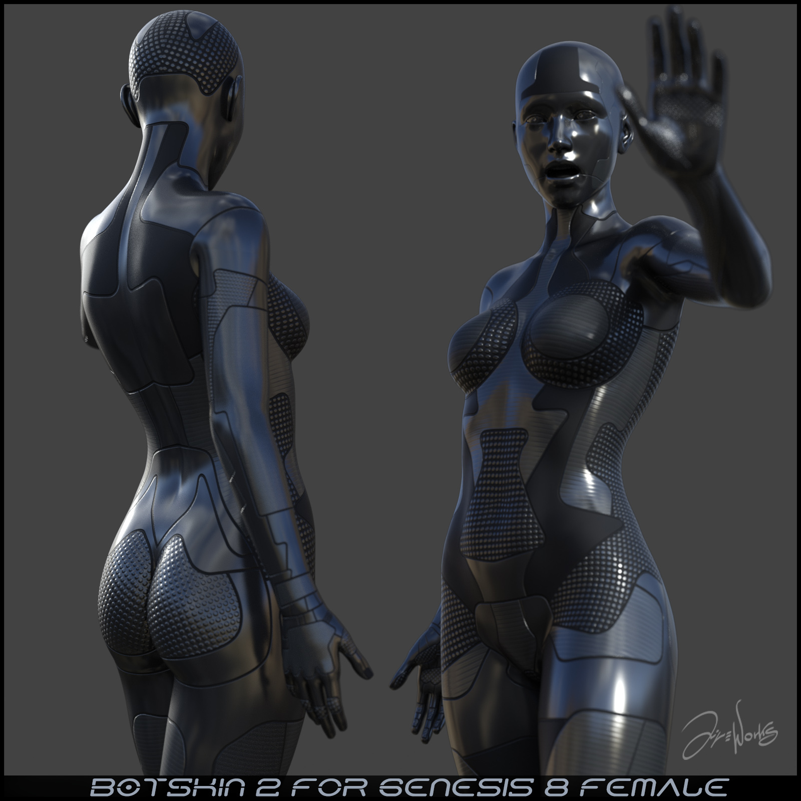 Botskin 2 for Genesis 8 Female by N/A